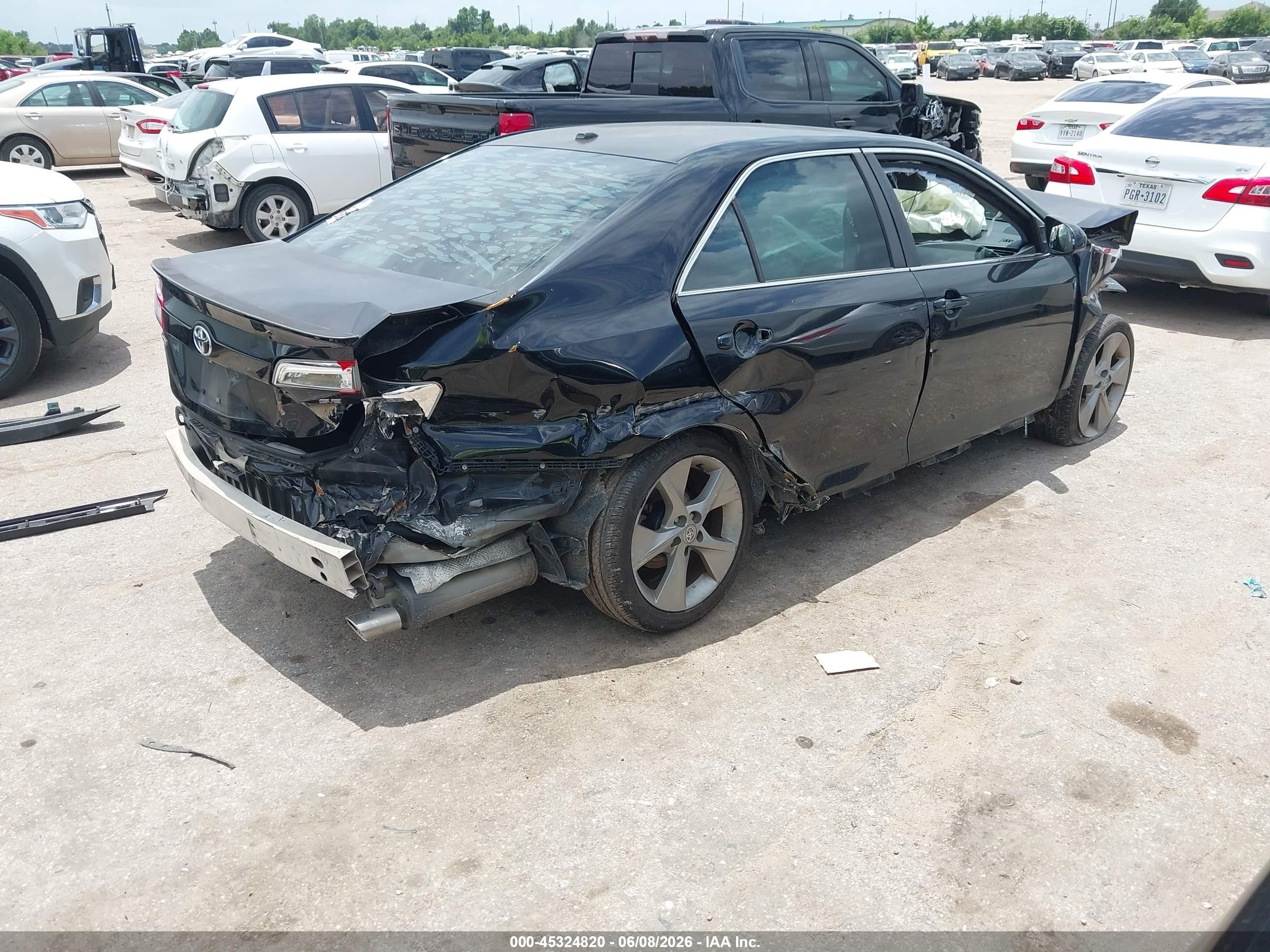 2013 Toyota Camry Se V6 Black vin: 4T1BK1FK0DU020972