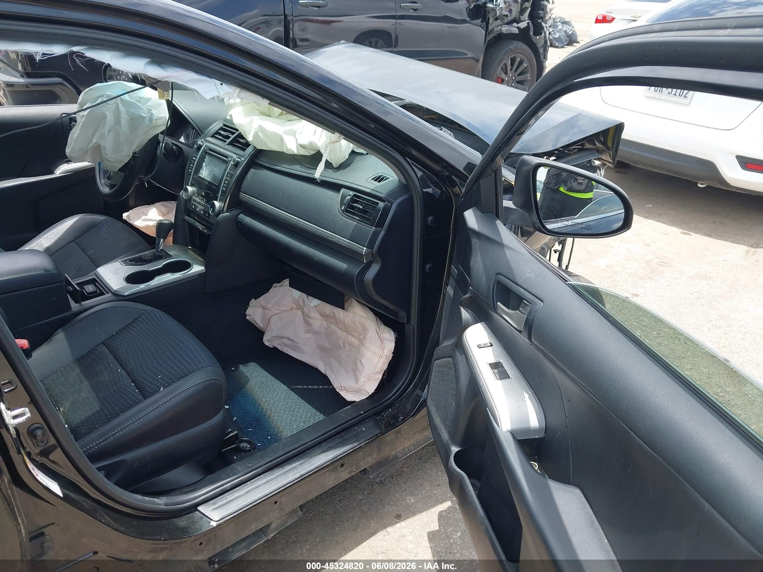 2013 Toyota Camry Se V6 Black vin: 4T1BK1FK0DU020972