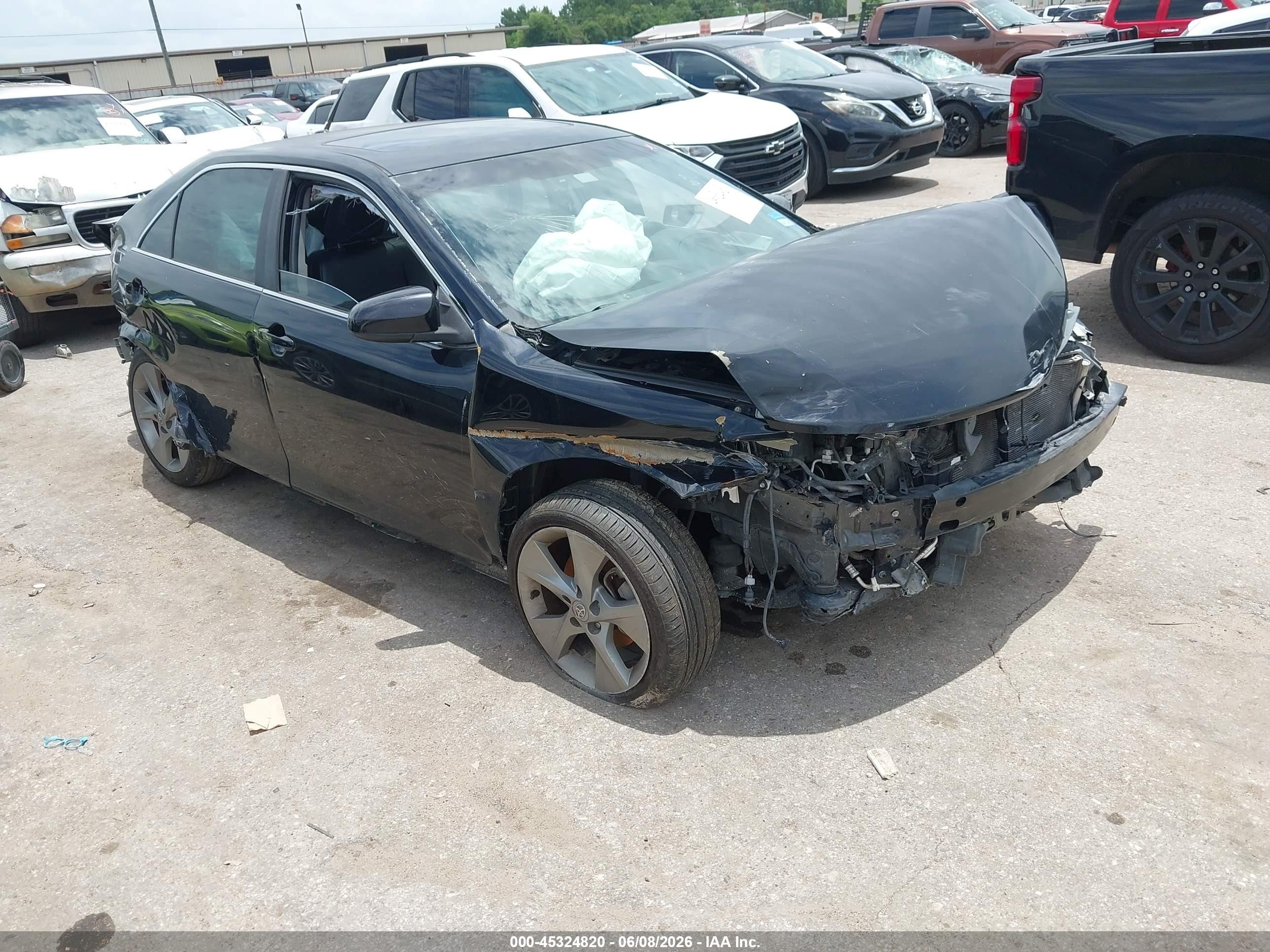 2013 Toyota Camry Se V6 Black vin: 4T1BK1FK0DU020972