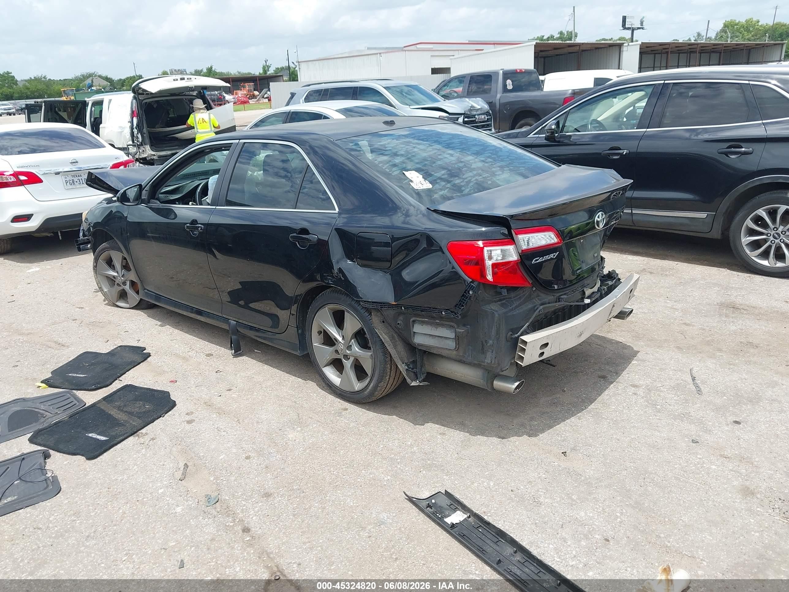 2013 Toyota Camry Se V6 Black vin: 4T1BK1FK0DU020972