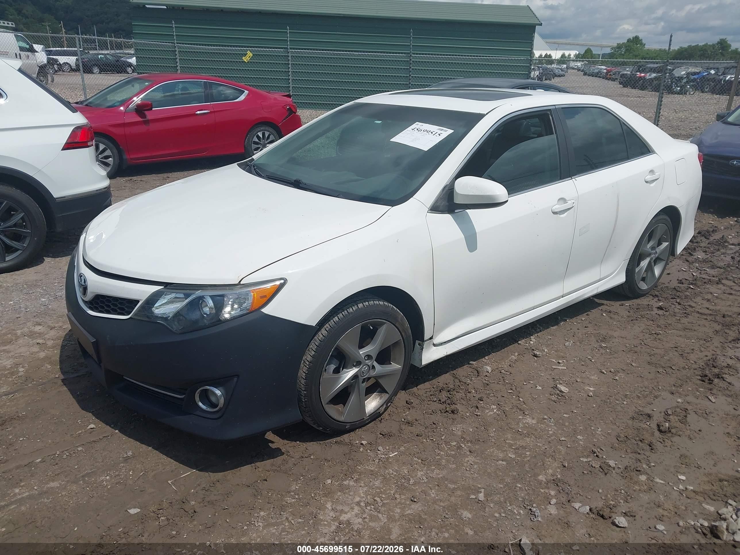 2013 Toyota Camry Se V6 White vin: 4T1BK1FK0DU526107
