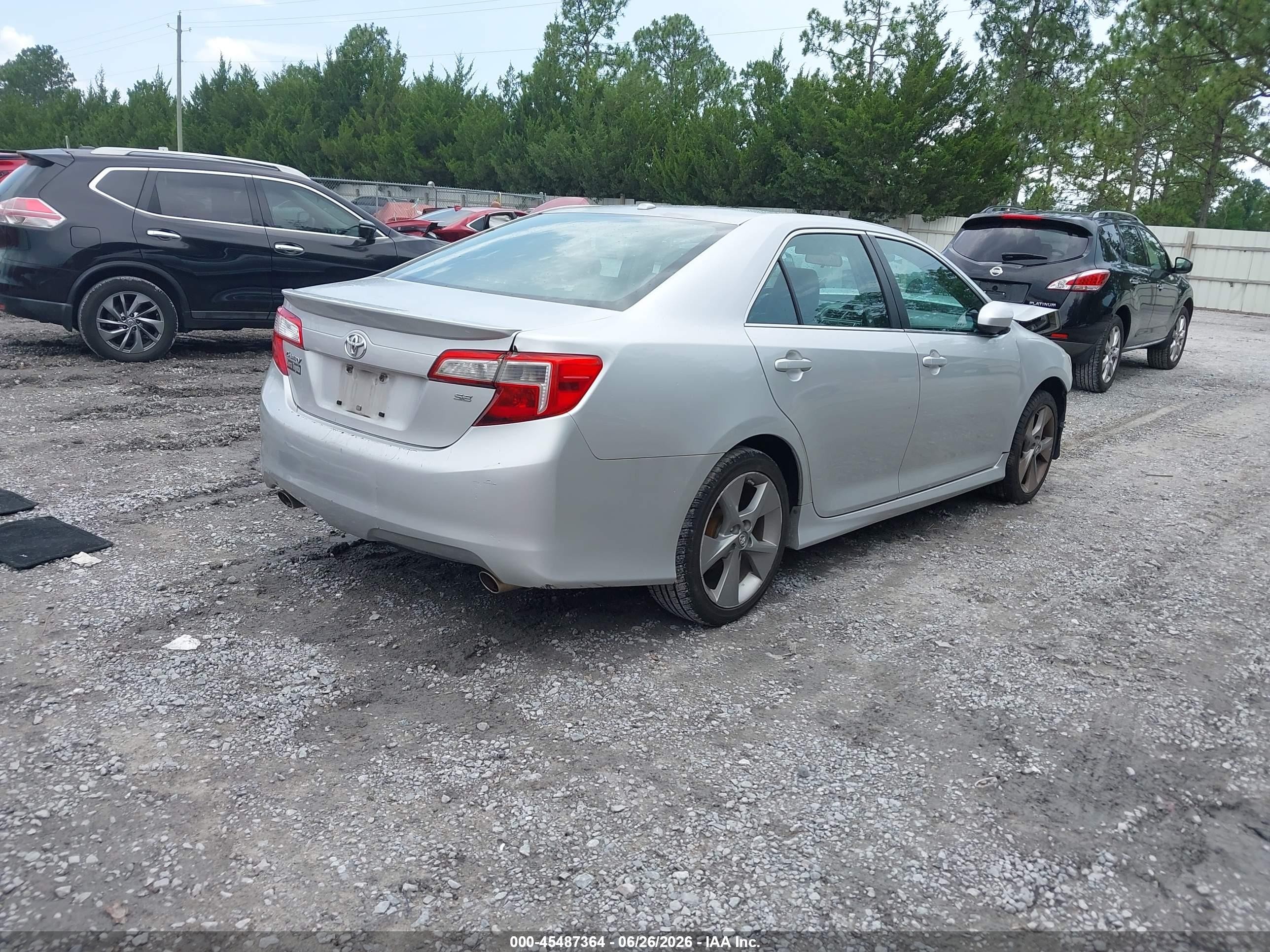 2013 Toyota Camry Se V6 Silver vin: 4T1BK1FK0DU532246