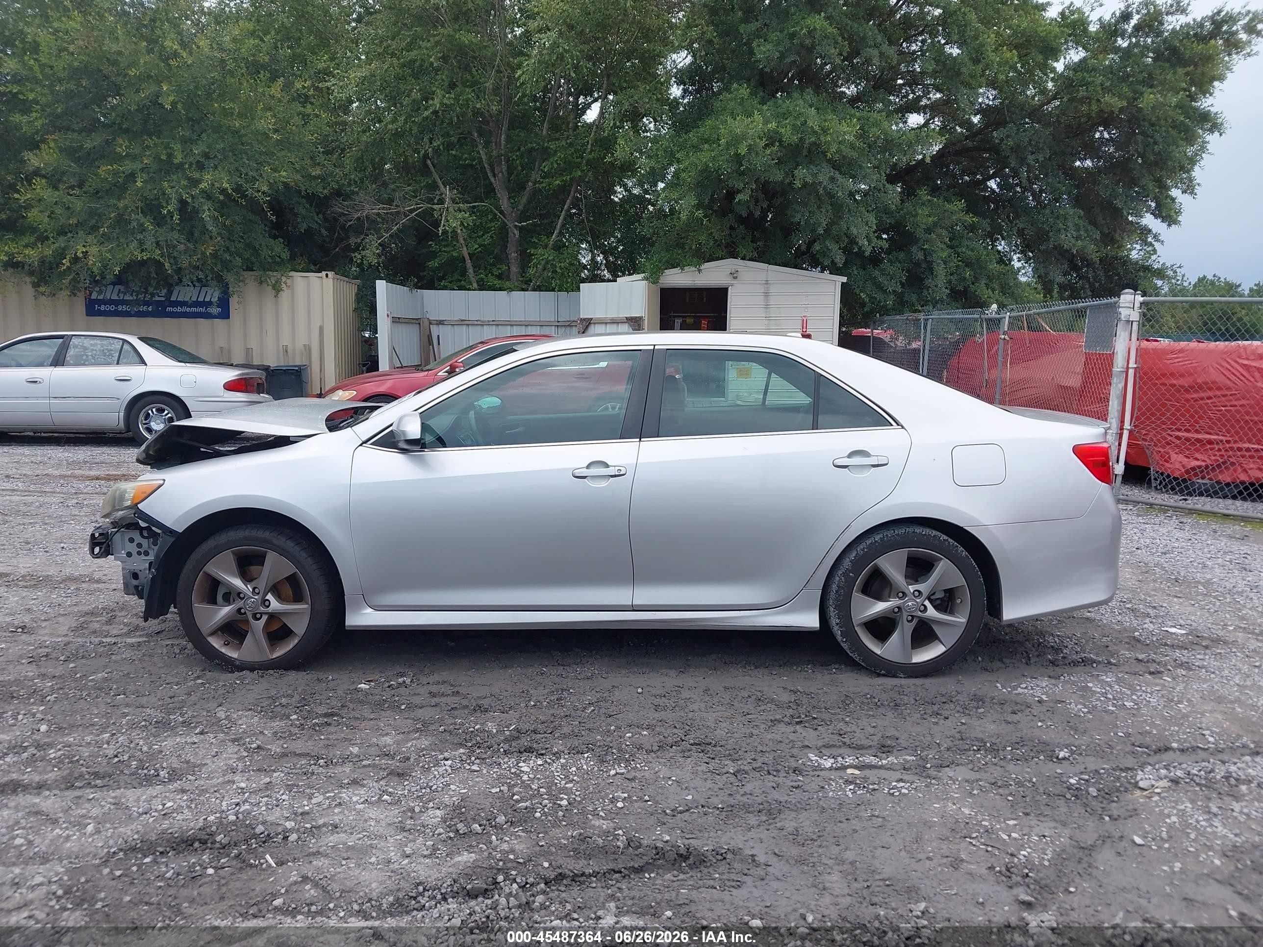 2013 Toyota Camry Se V6 Silver vin: 4T1BK1FK0DU532246