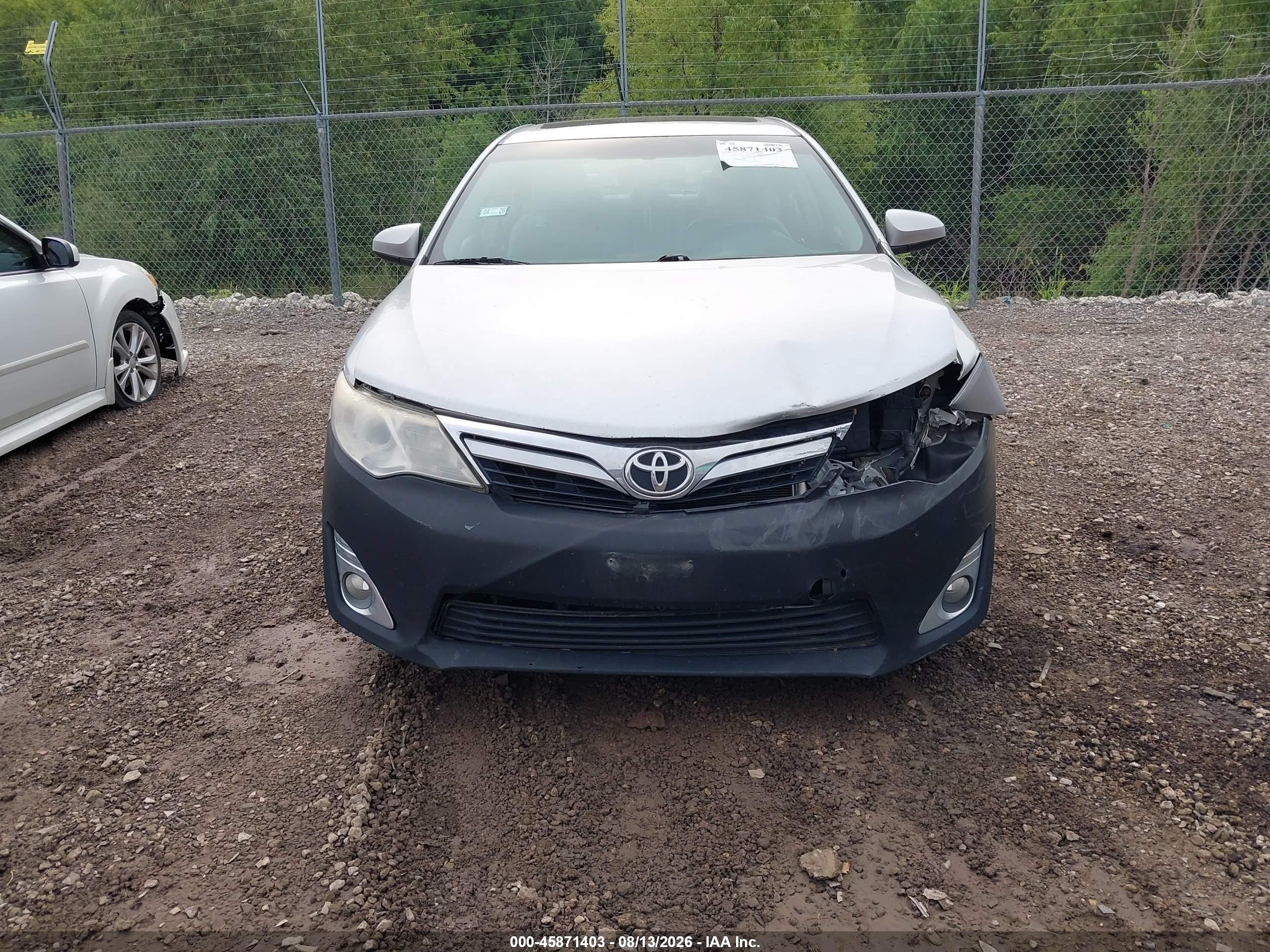 2013 Toyota Camry Xle V6 Silver vin: 4T1BK1FK0DU535440