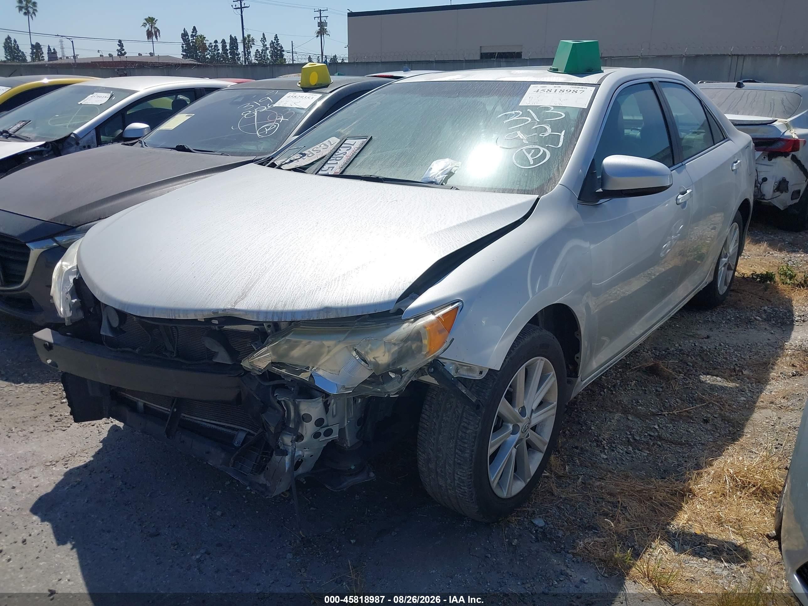 2013 Toyota Camry Xle V6 Silver vin: 4T1BK1FK0DU536880