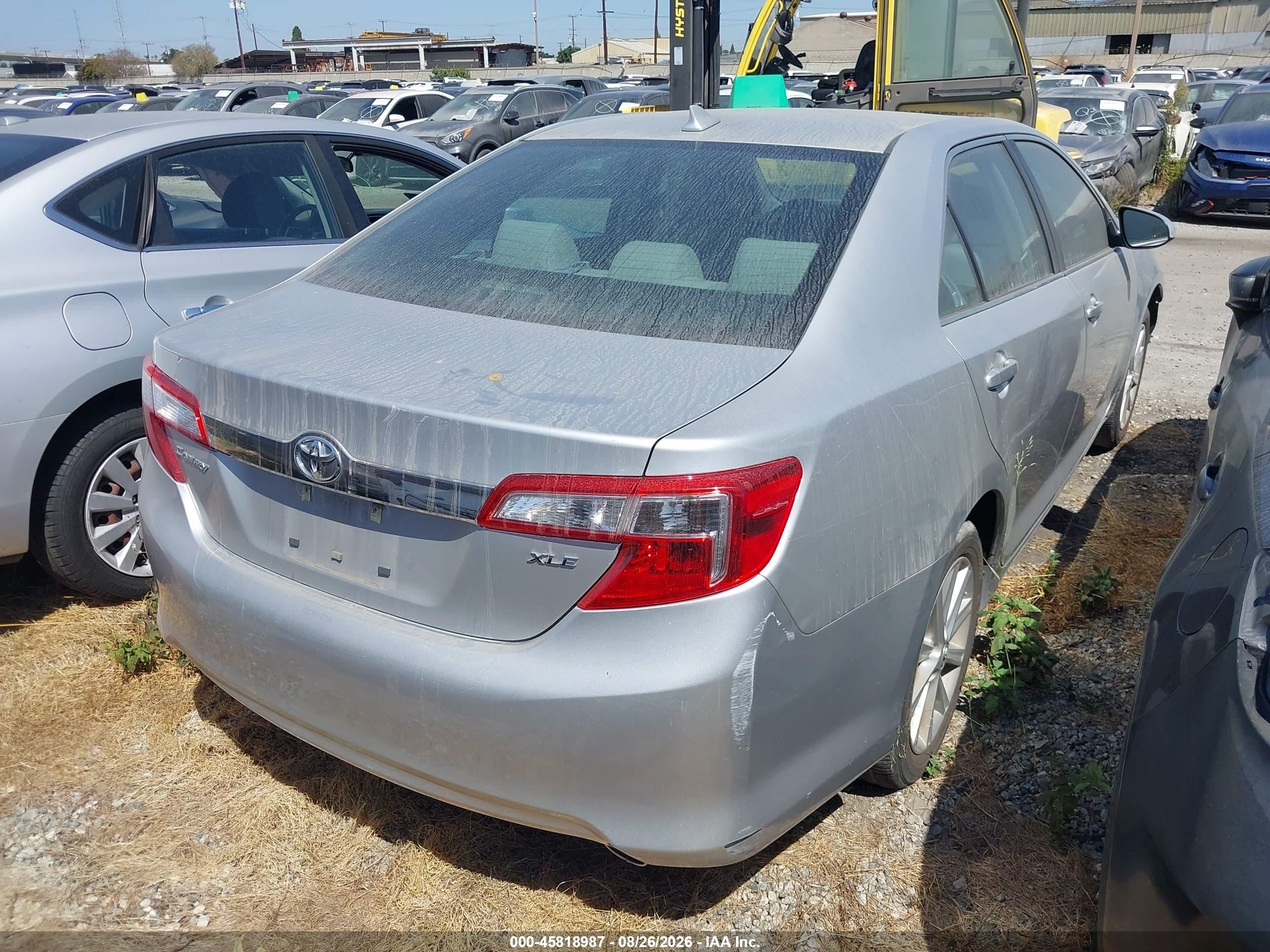 2013 Toyota Camry Xle V6 Silver vin: 4T1BK1FK0DU536880