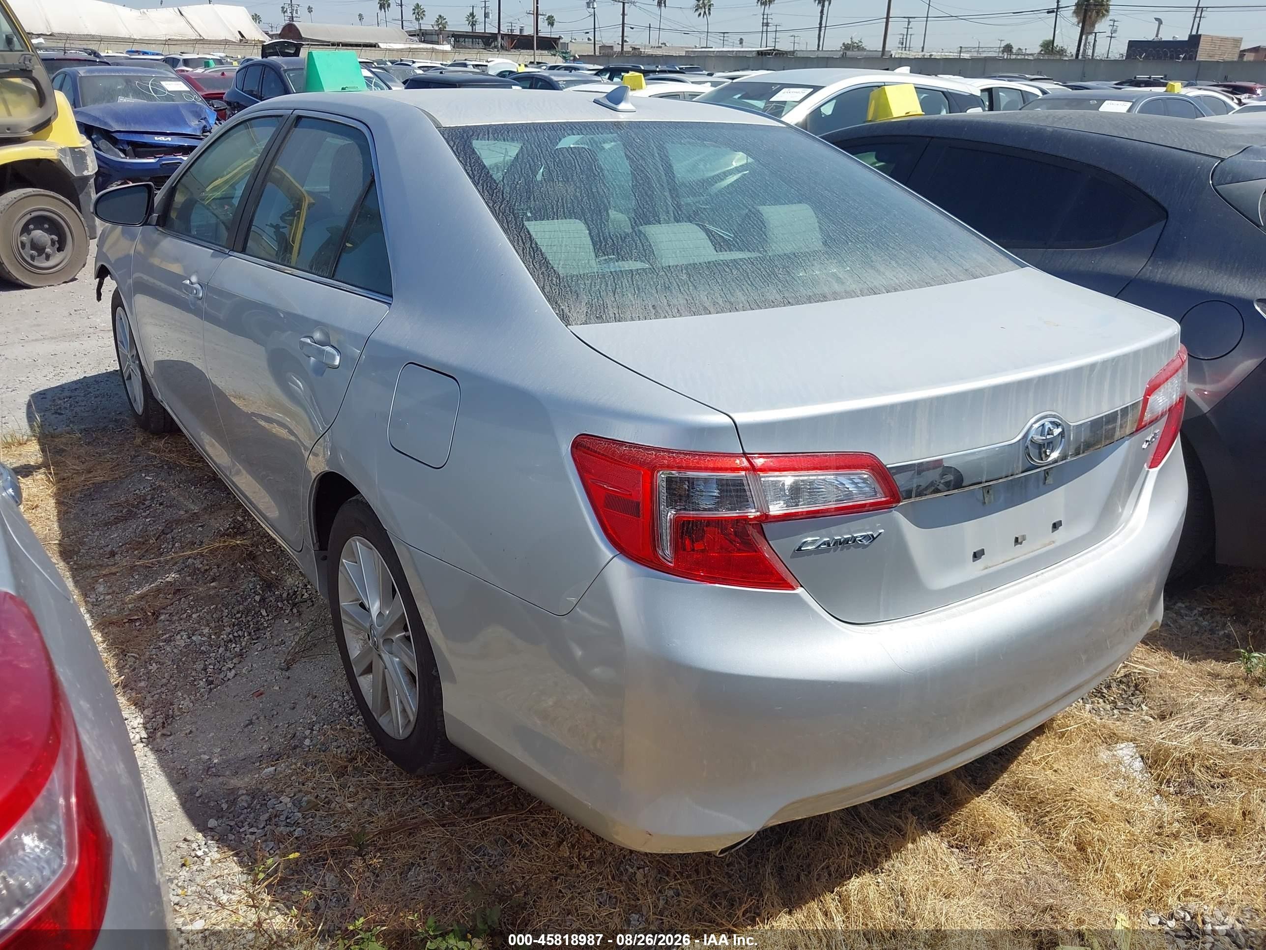 2013 Toyota Camry Xle V6 Silver vin: 4T1BK1FK0DU536880