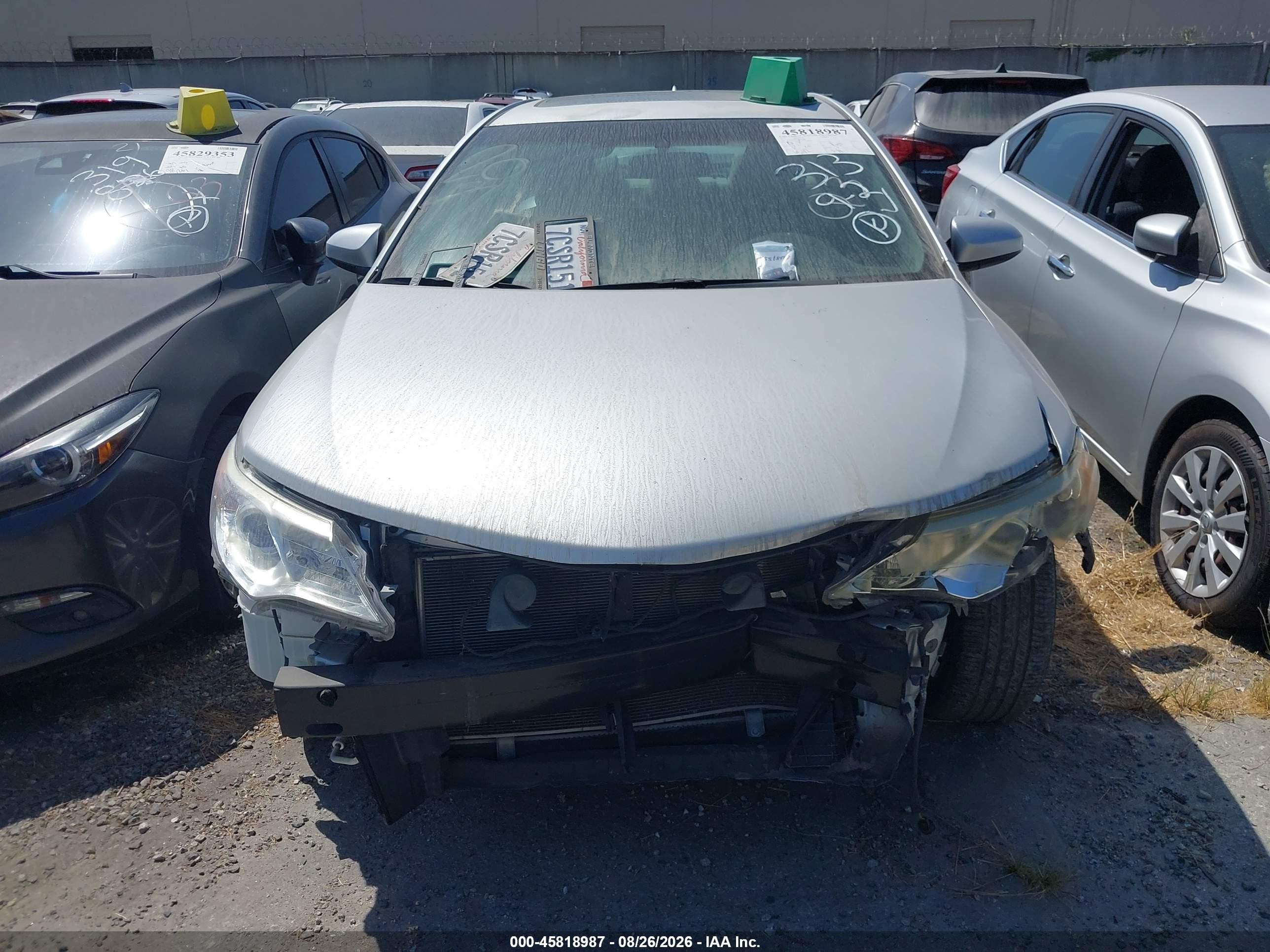 2013 Toyota Camry Xle V6 Silver vin: 4T1BK1FK0DU536880