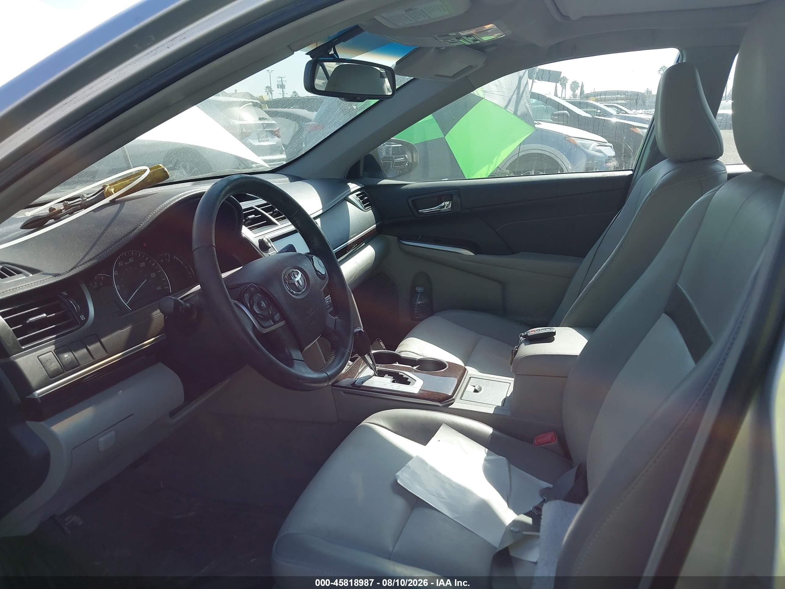 2013 Toyota Camry Xle V6 Silver vin: 4T1BK1FK0DU536880