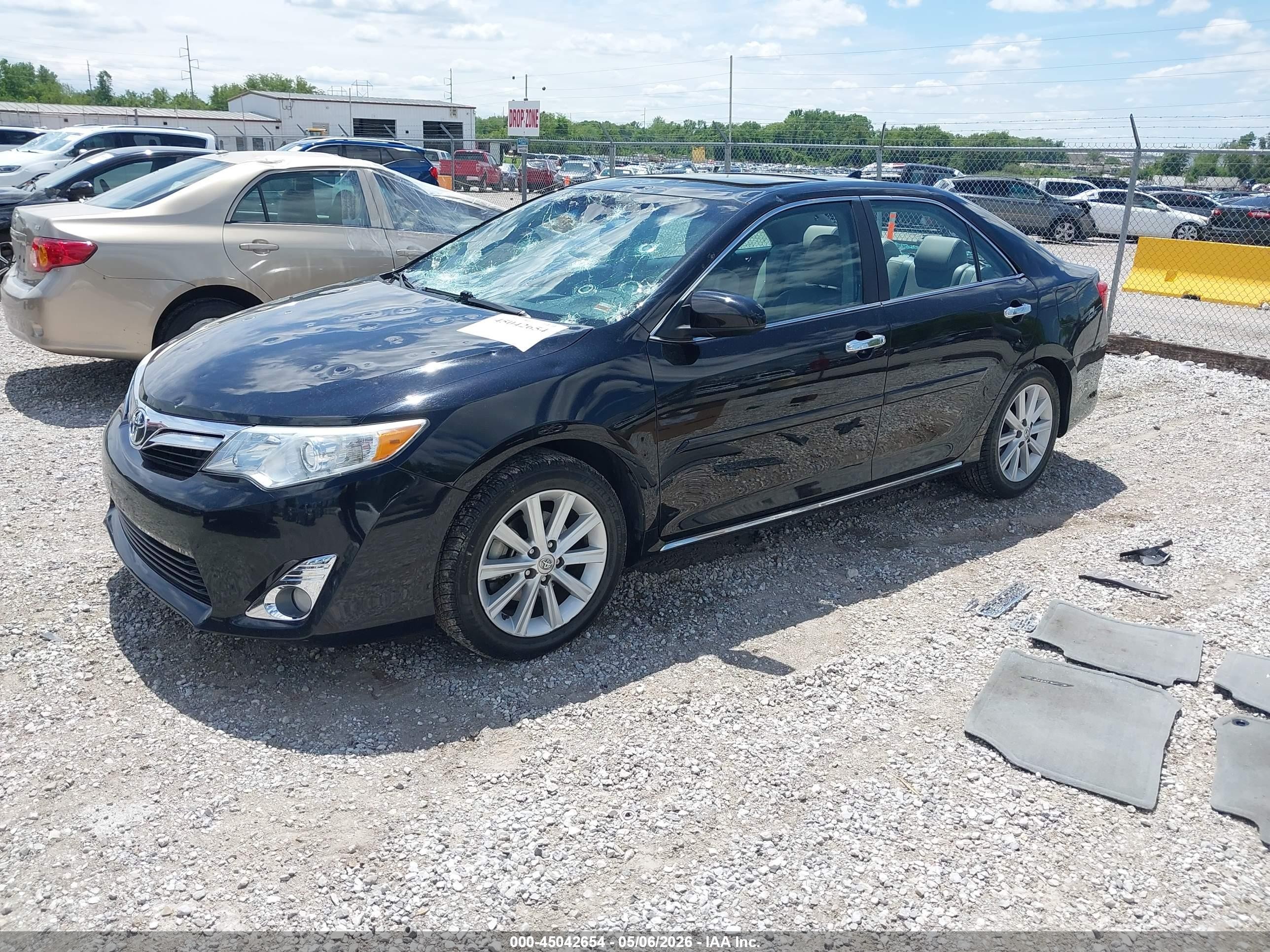 2014 Toyota Camry Xle V6 Black vin: 4T1BK1FK0EU546794