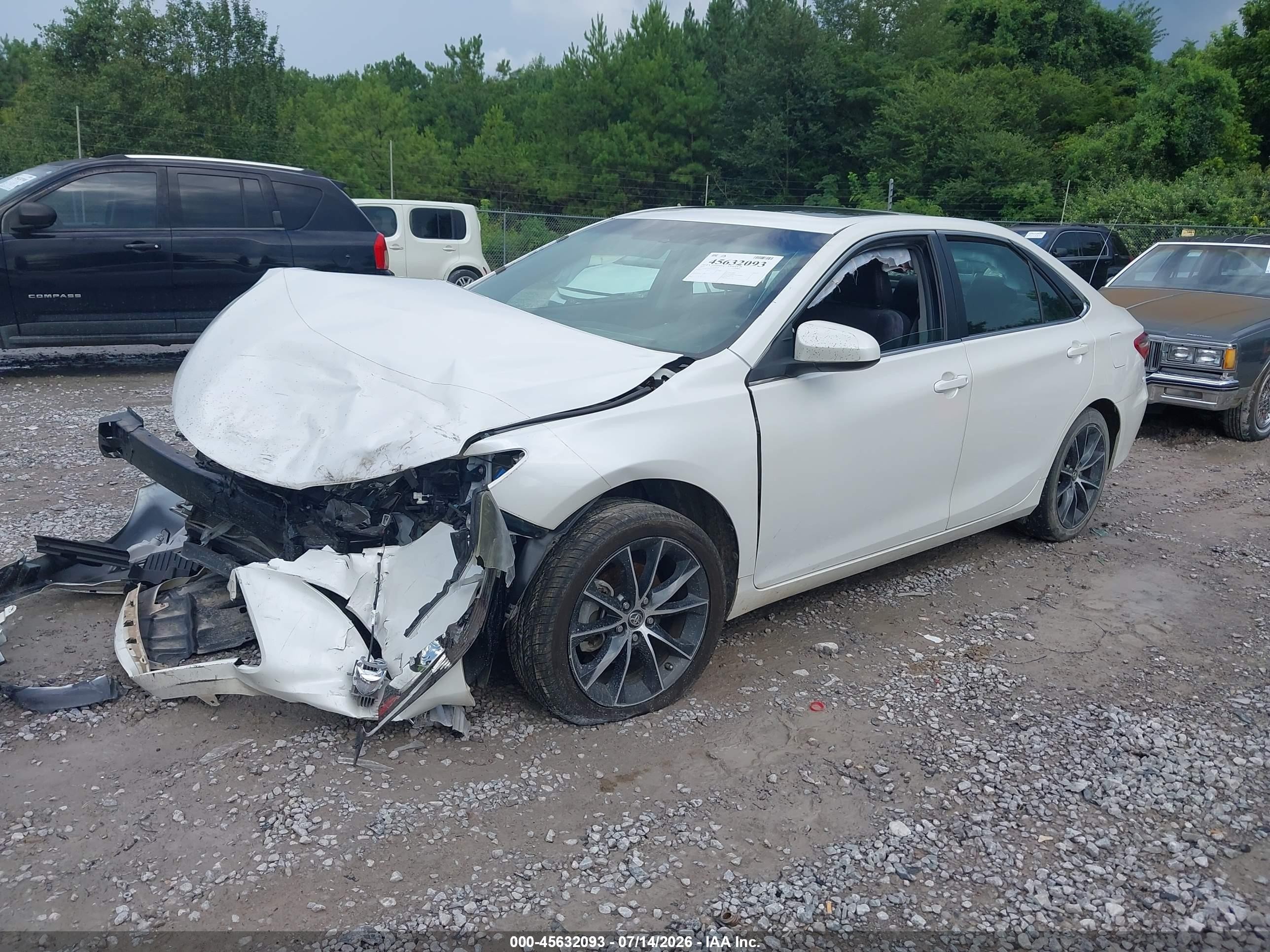 2015 Toyota Camry Xse V6 White vin: 4T1BK1FK0FU029349