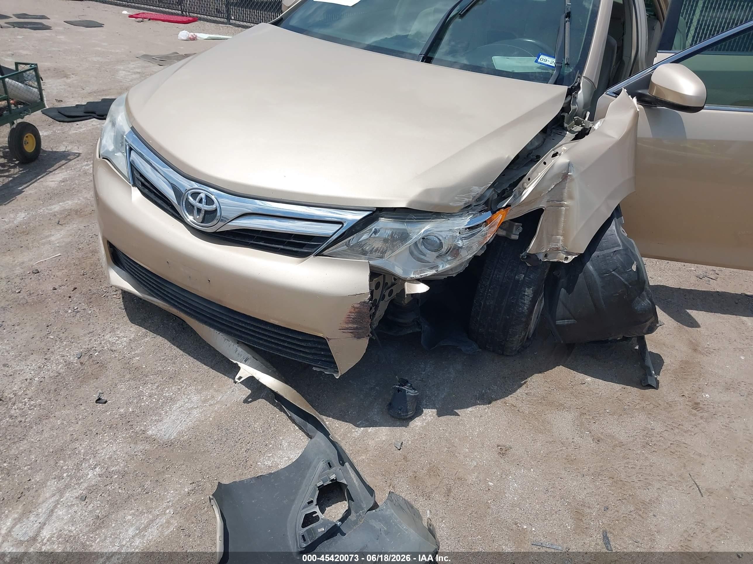 2012 Toyota Camry Xle V6 Beige vin: 4T1BK1FK1CU001118