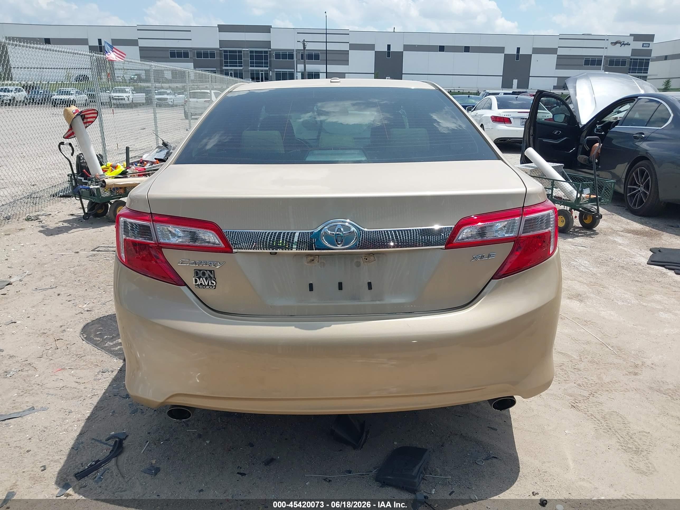 2012 Toyota Camry Xle V6 Beige vin: 4T1BK1FK1CU001118
