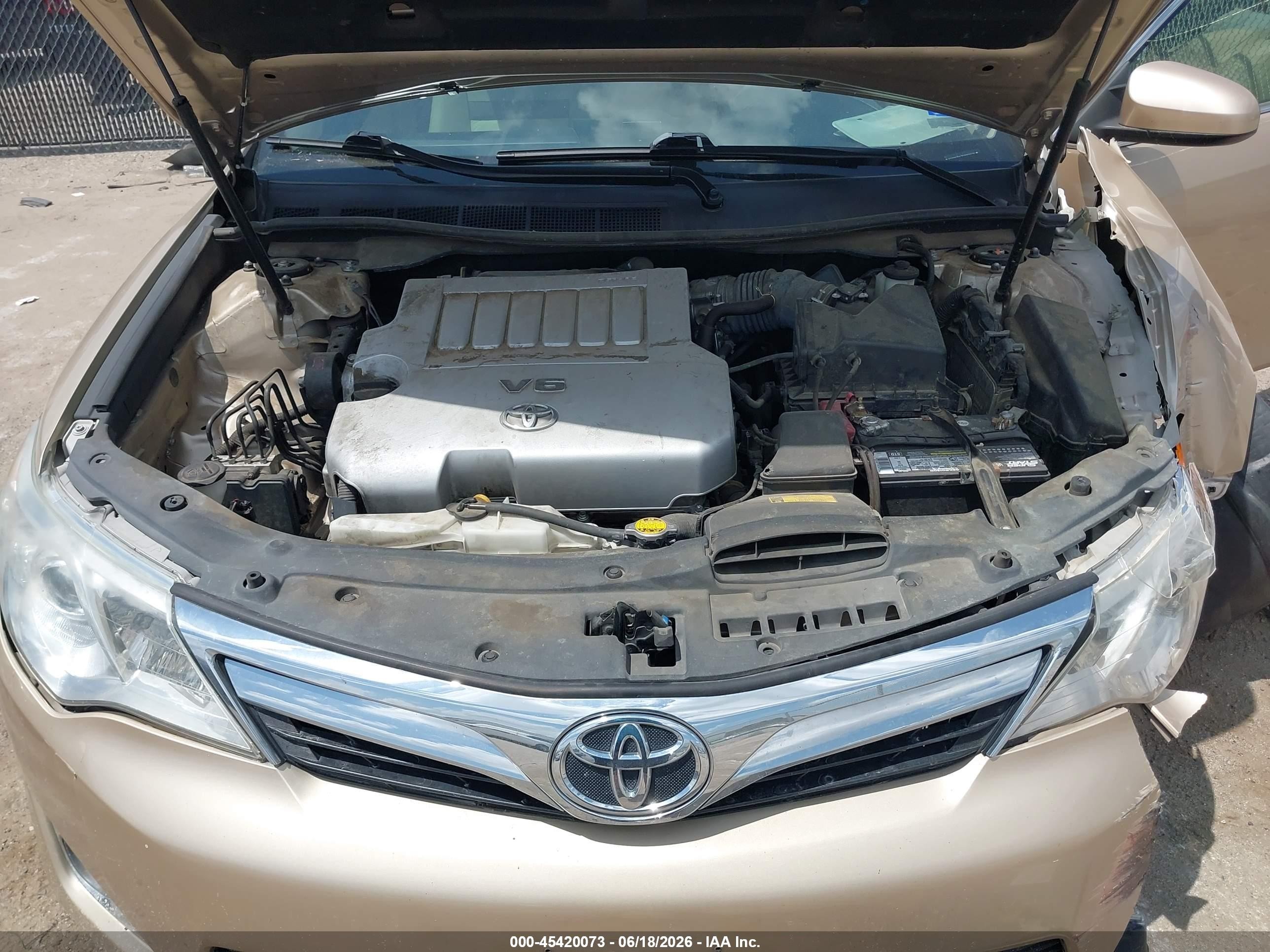 2012 Toyota Camry Xle V6 Beige vin: 4T1BK1FK1CU001118