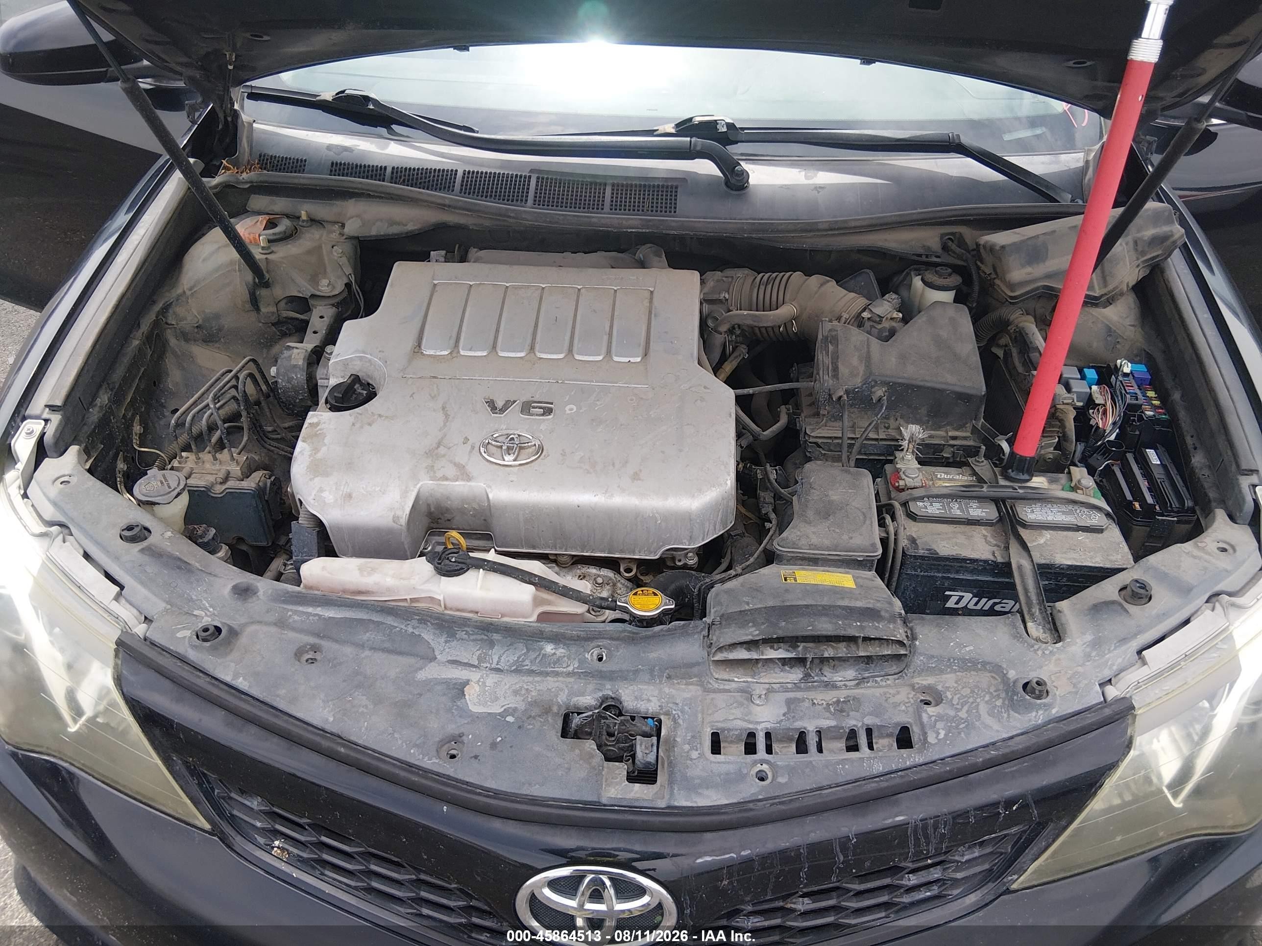 2012 Toyota Camry Se V6 Черный vin: 4T1BK1FK1CU002379