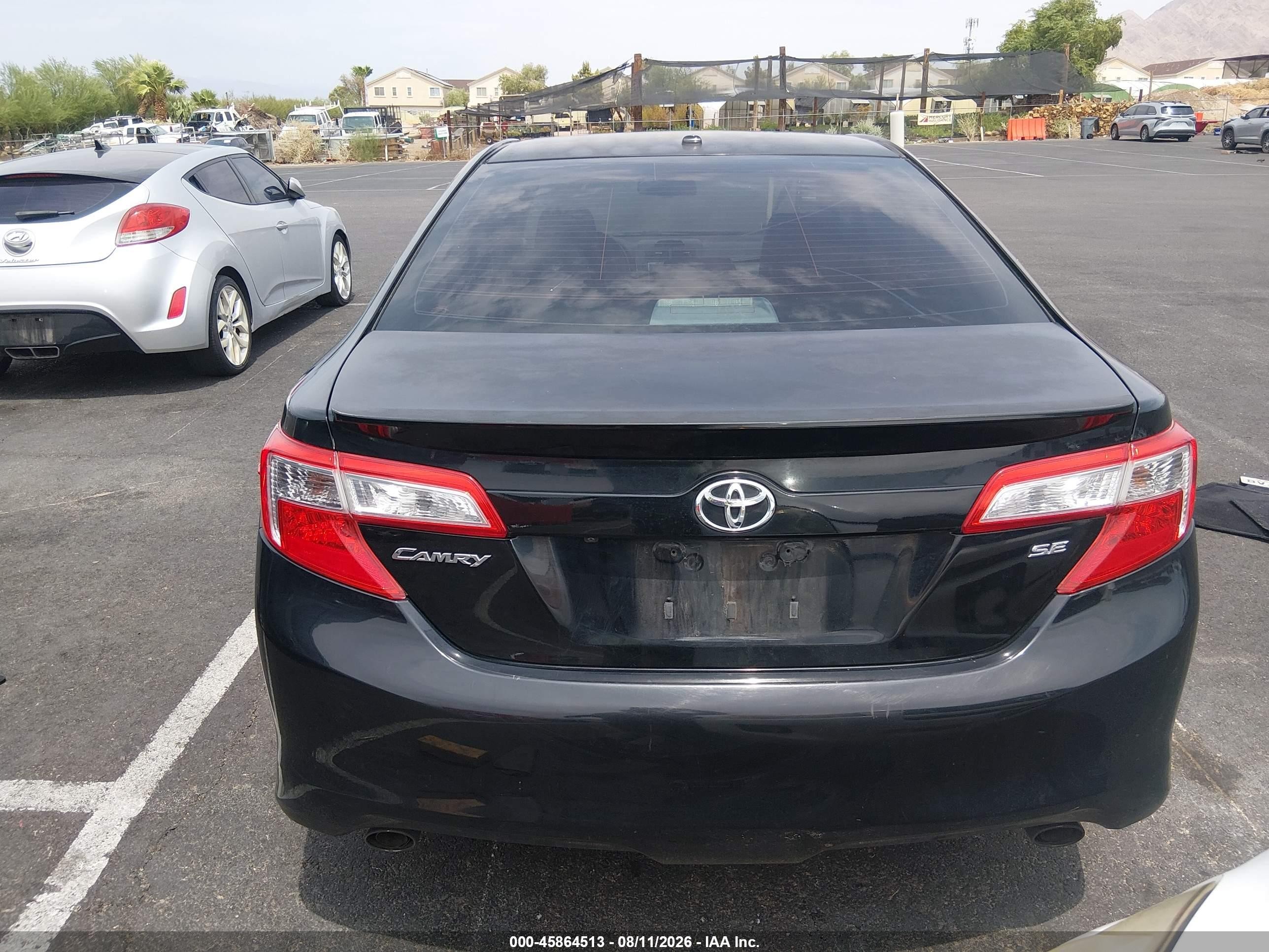 2012 Toyota Camry Se V6 Черный vin: 4T1BK1FK1CU002379