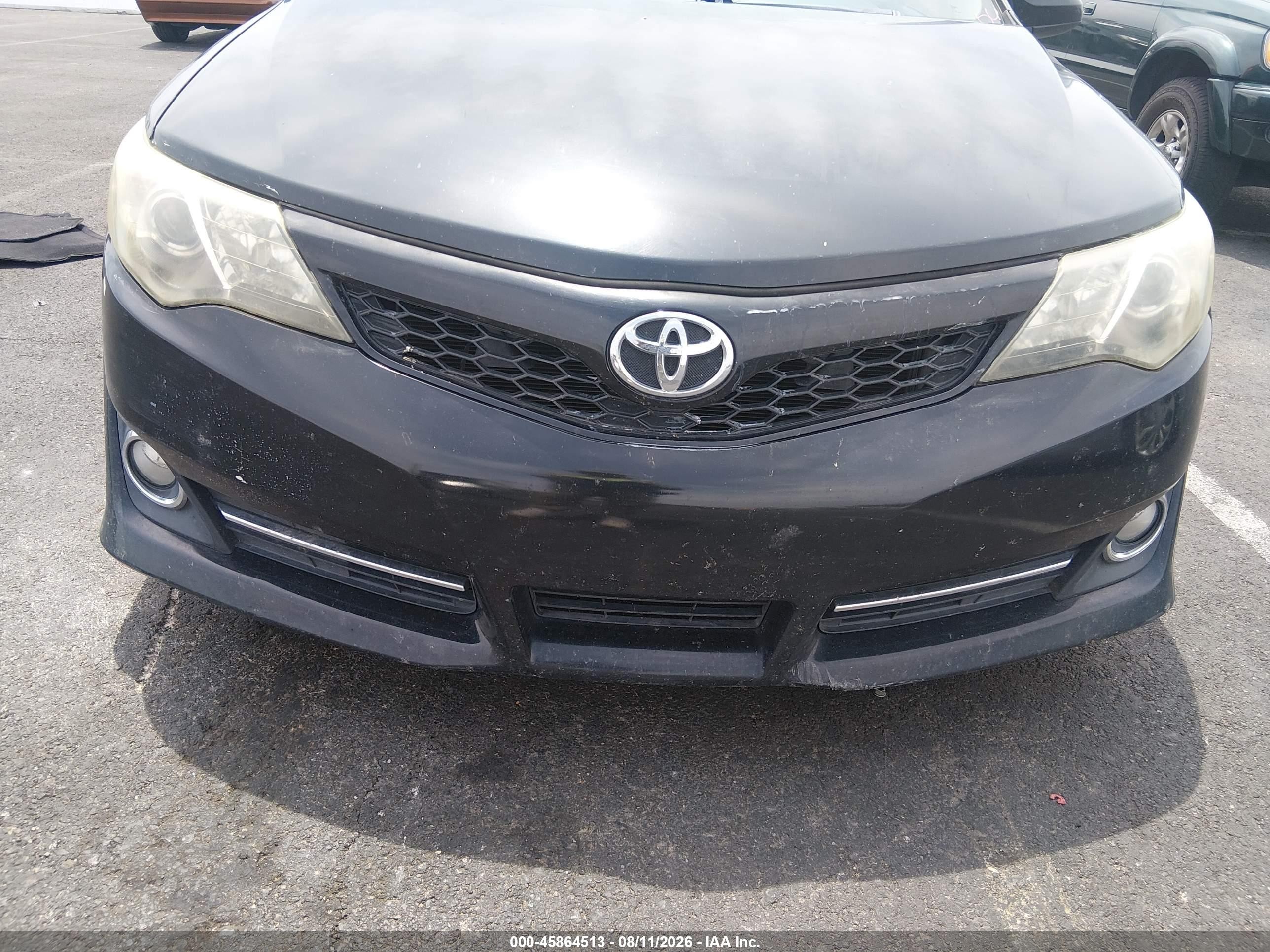 2012 Toyota Camry Se V6 Черный vin: 4T1BK1FK1CU002379