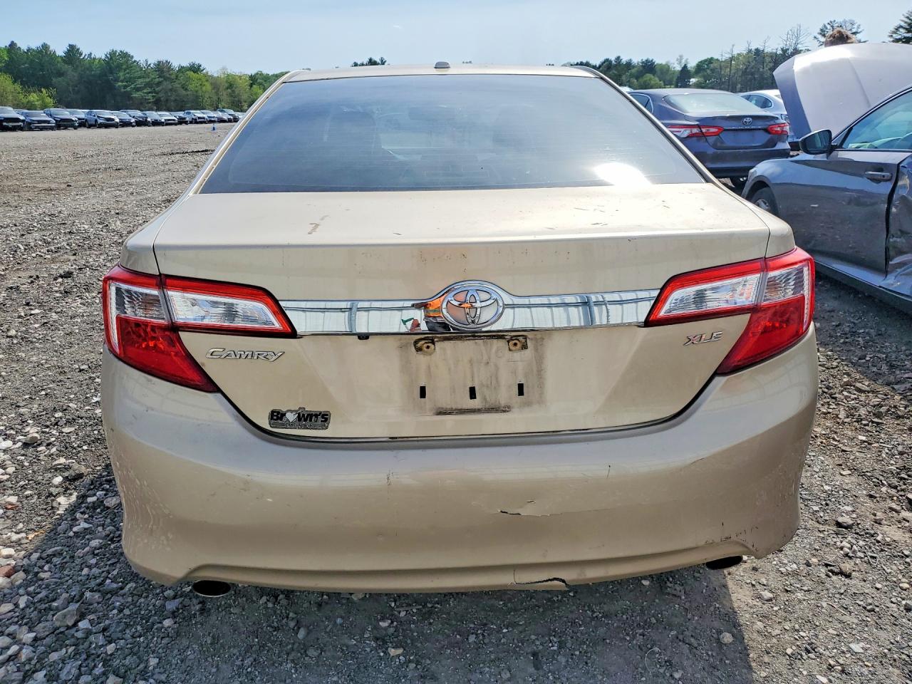 2012 Toyota Camry Xle V6 Beige vin: 4T1BK1FK1CU002480