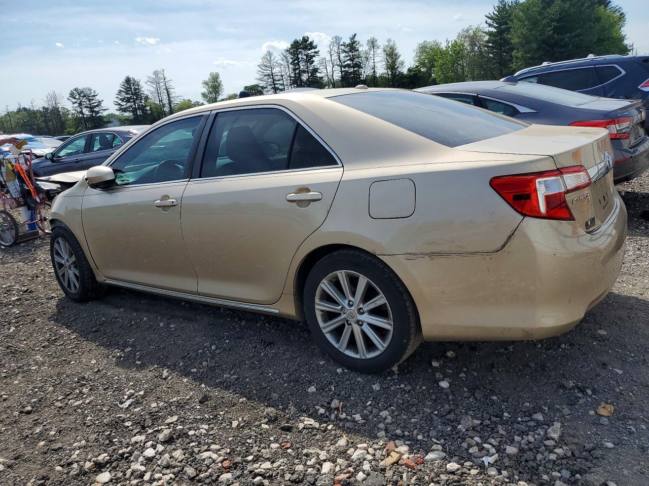 2012 Toyota Camry Xle V6 Beige vin: 4T1BK1FK1CU002480