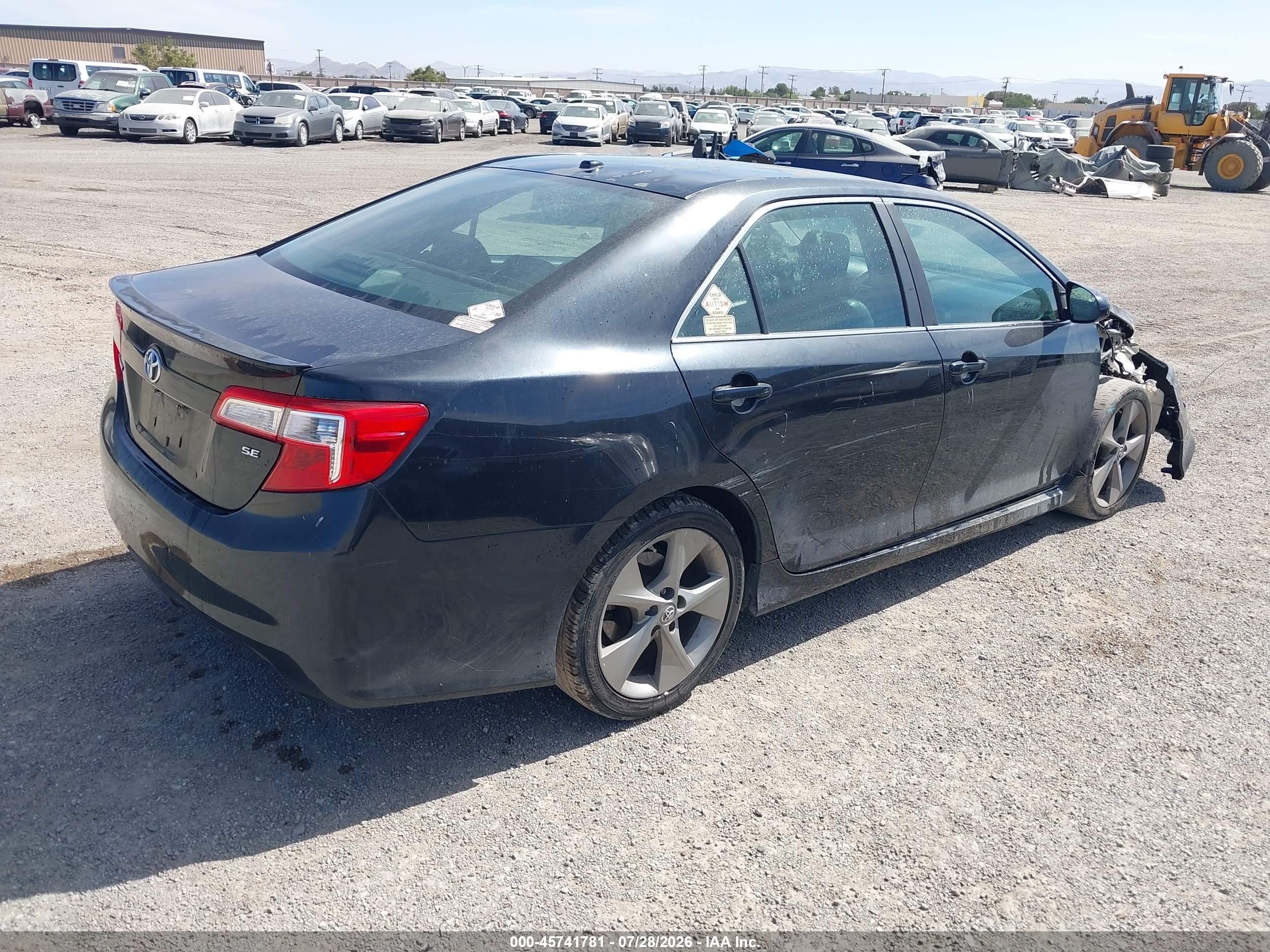 2012 Toyota Camry Se V6 Black vin: 4T1BK1FK1CU510769