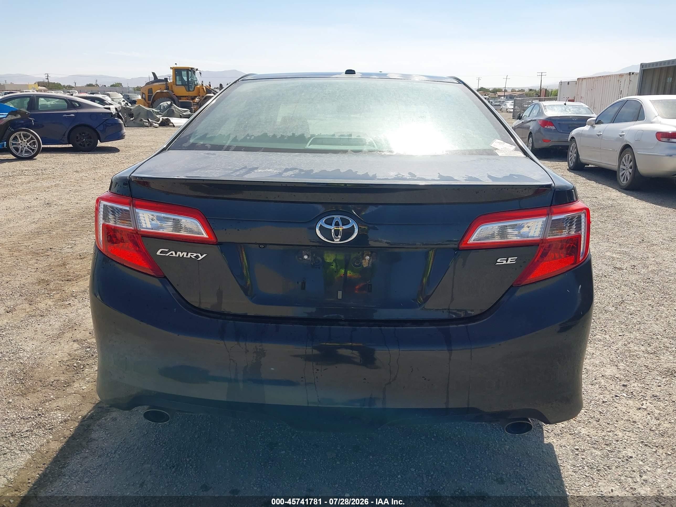 2012 Toyota Camry Se V6 Black vin: 4T1BK1FK1CU510769