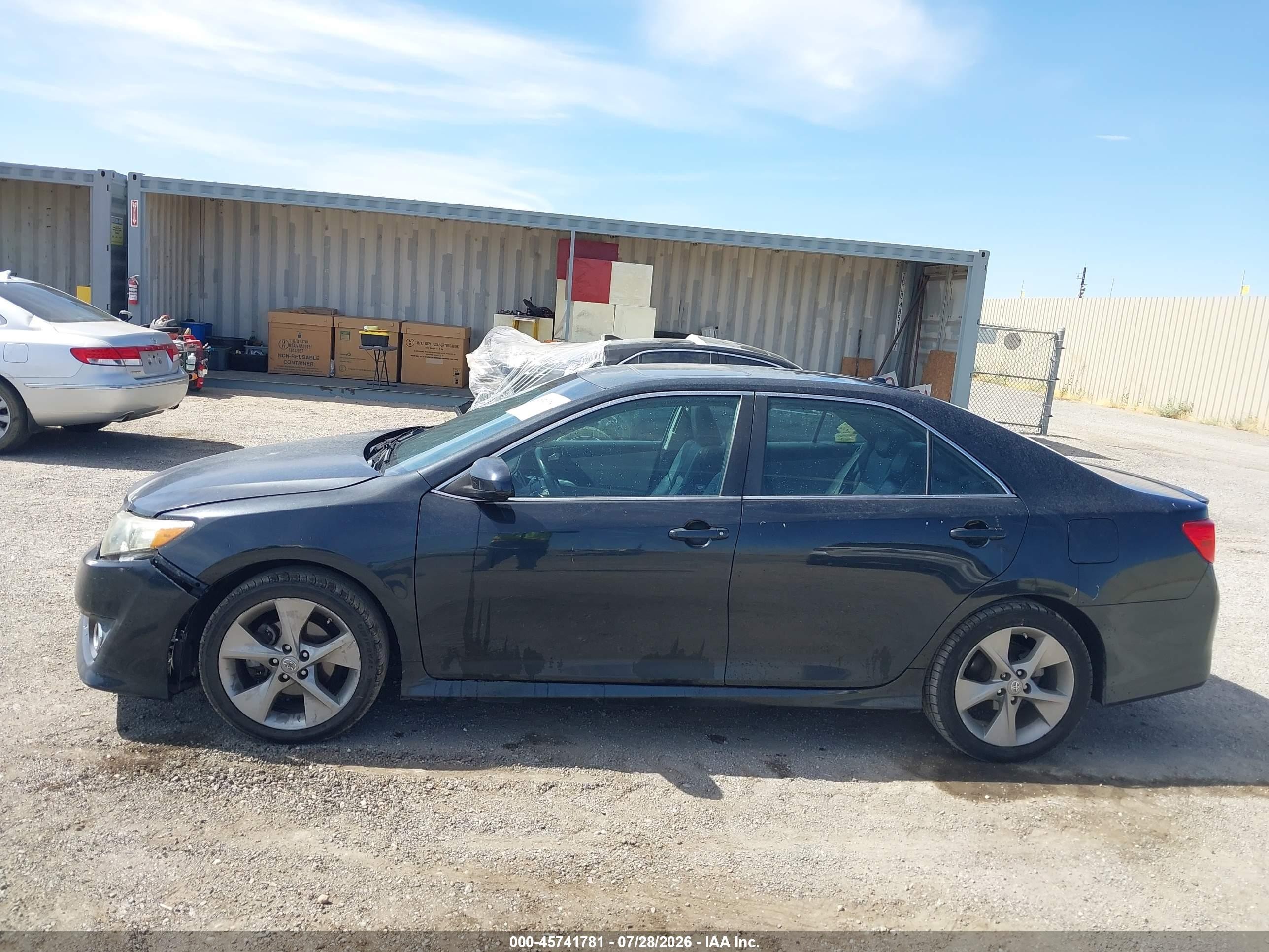 2012 Toyota Camry Se V6 Black vin: 4T1BK1FK1CU510769