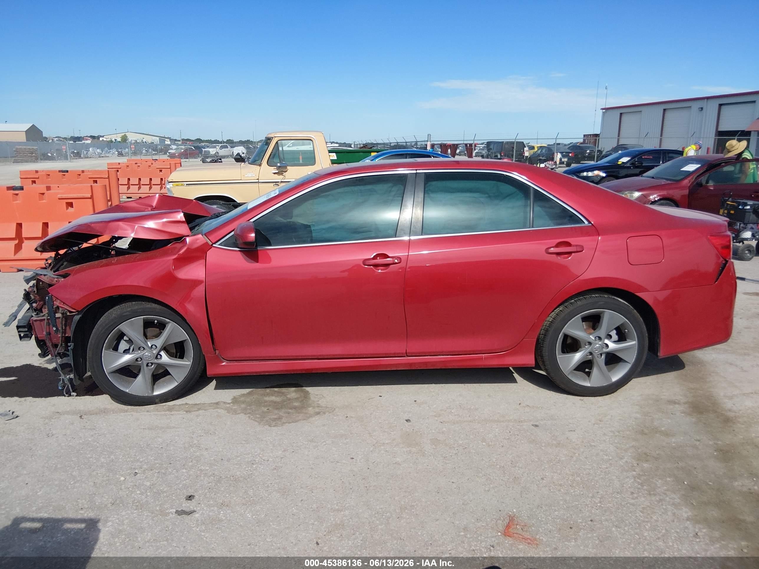 2012 Toyota Camry Se V6 Red vin: 4T1BK1FK1CU512554