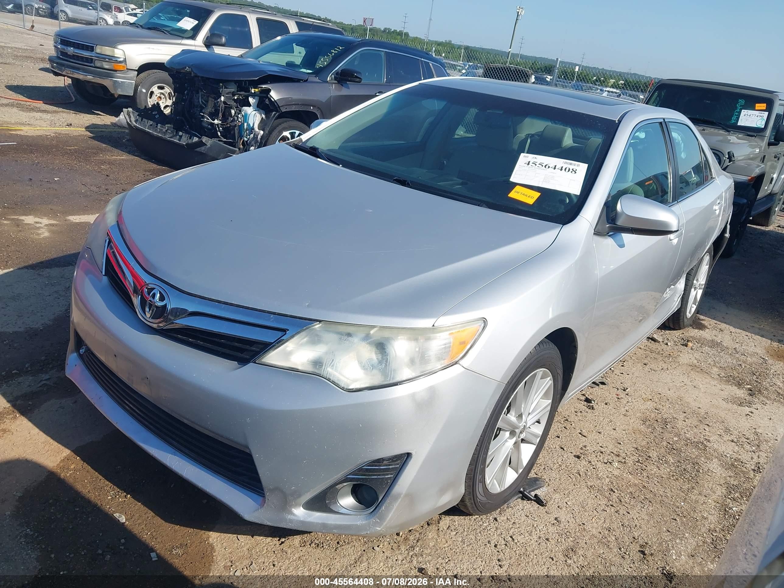 2012 Toyota Camry Xle V6 Silver vin: 4T1BK1FK1CU514580