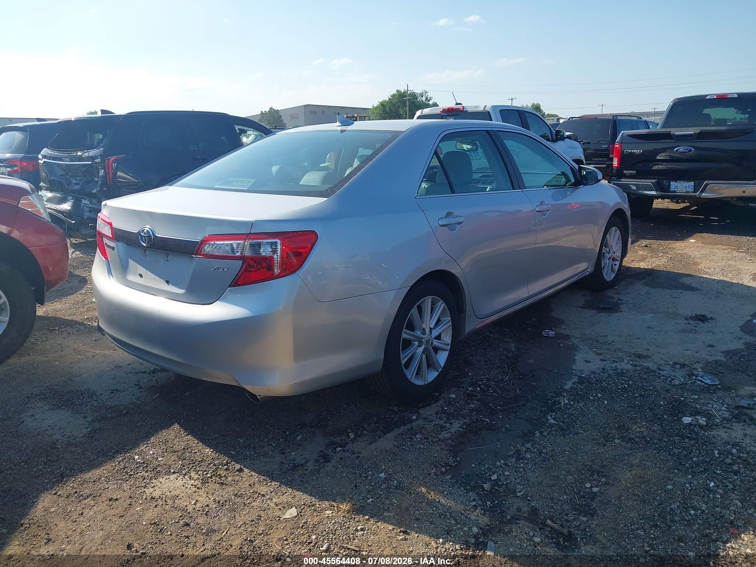 2012 Toyota Camry Xle V6 Silver vin: 4T1BK1FK1CU514580