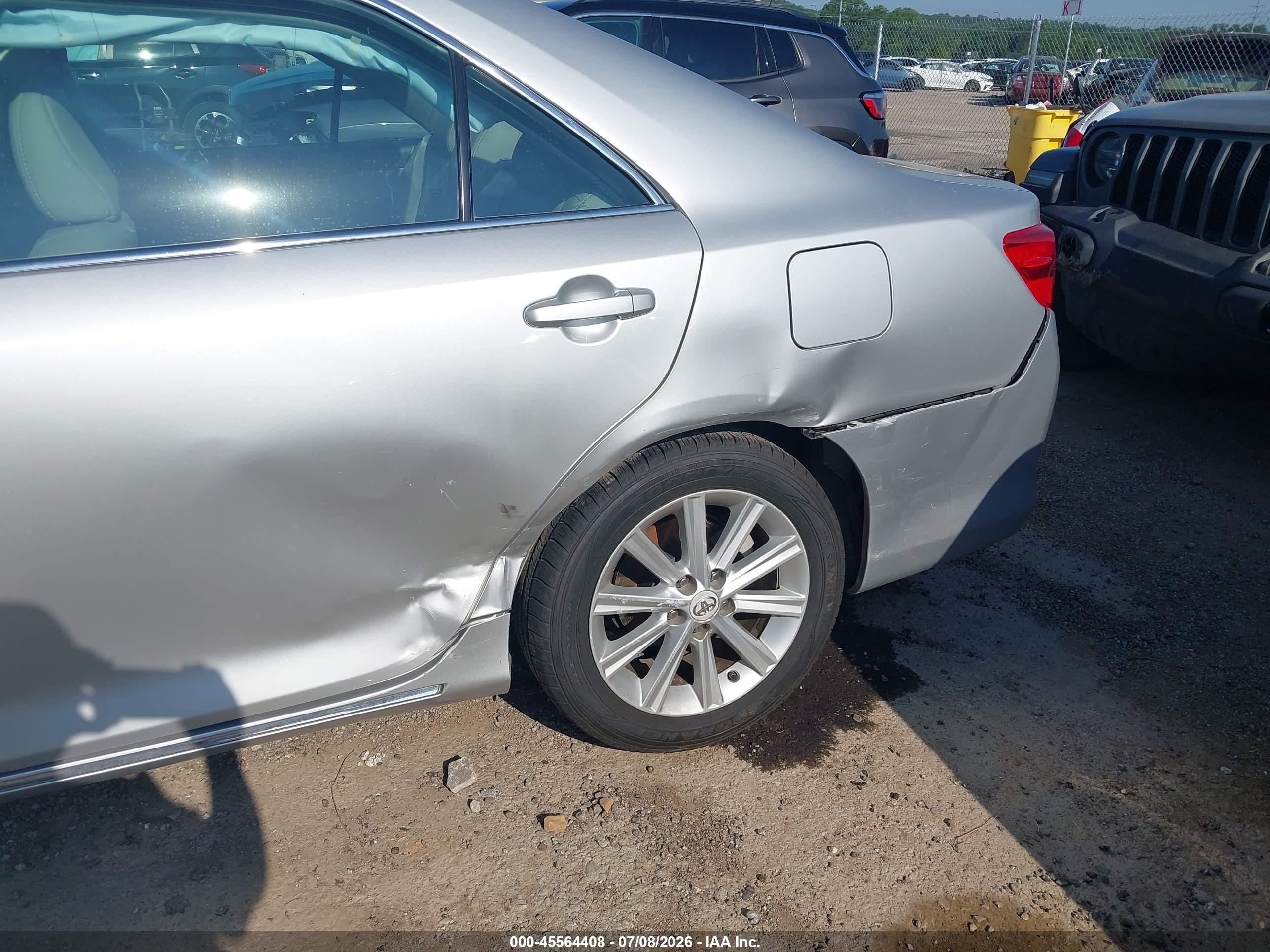 2012 Toyota Camry Xle V6 Silver vin: 4T1BK1FK1CU514580