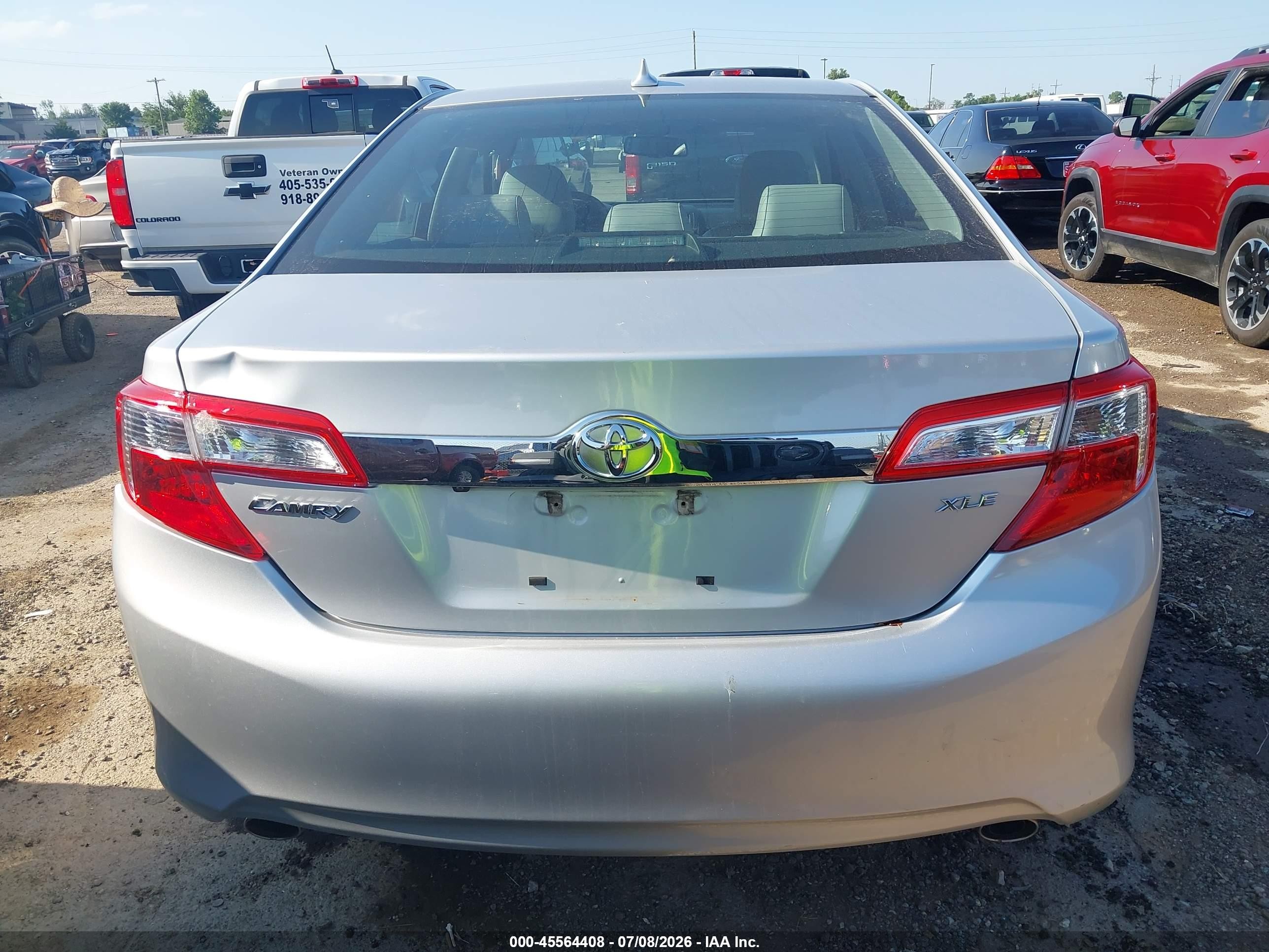 2012 Toyota Camry Xle V6 Silver vin: 4T1BK1FK1CU514580