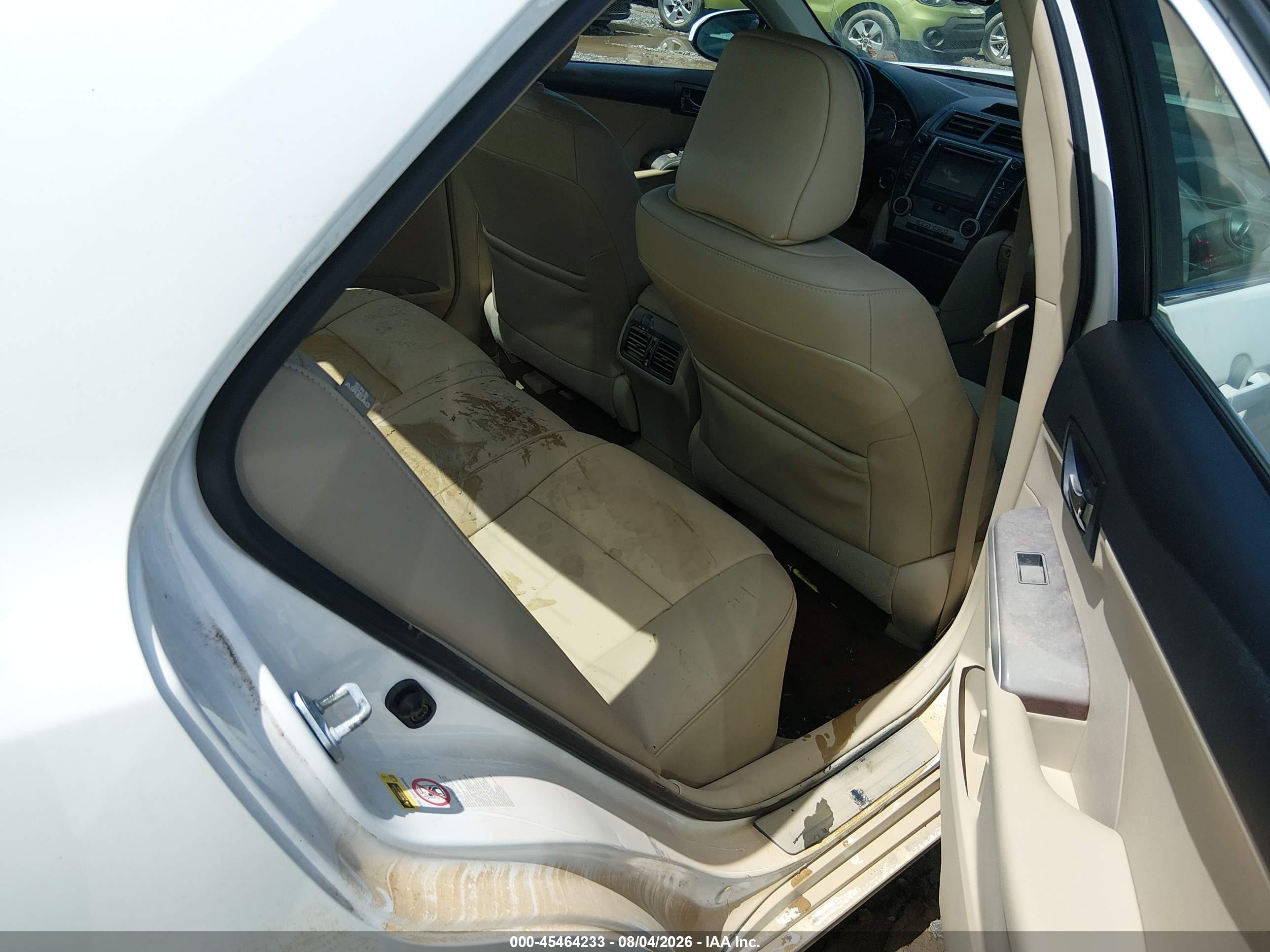 2012 Toyota Camry Xle V6 White vin: 4T1BK1FK1CU522923