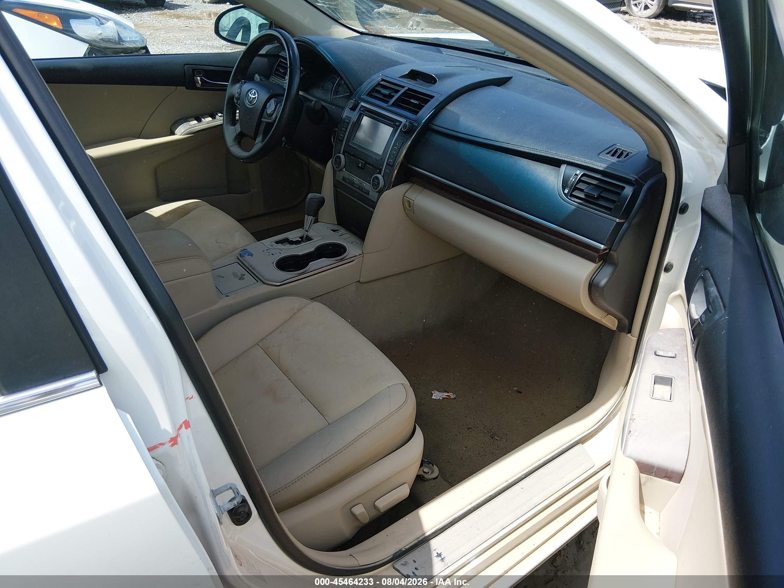 2012 Toyota Camry Xle V6 White vin: 4T1BK1FK1CU522923
