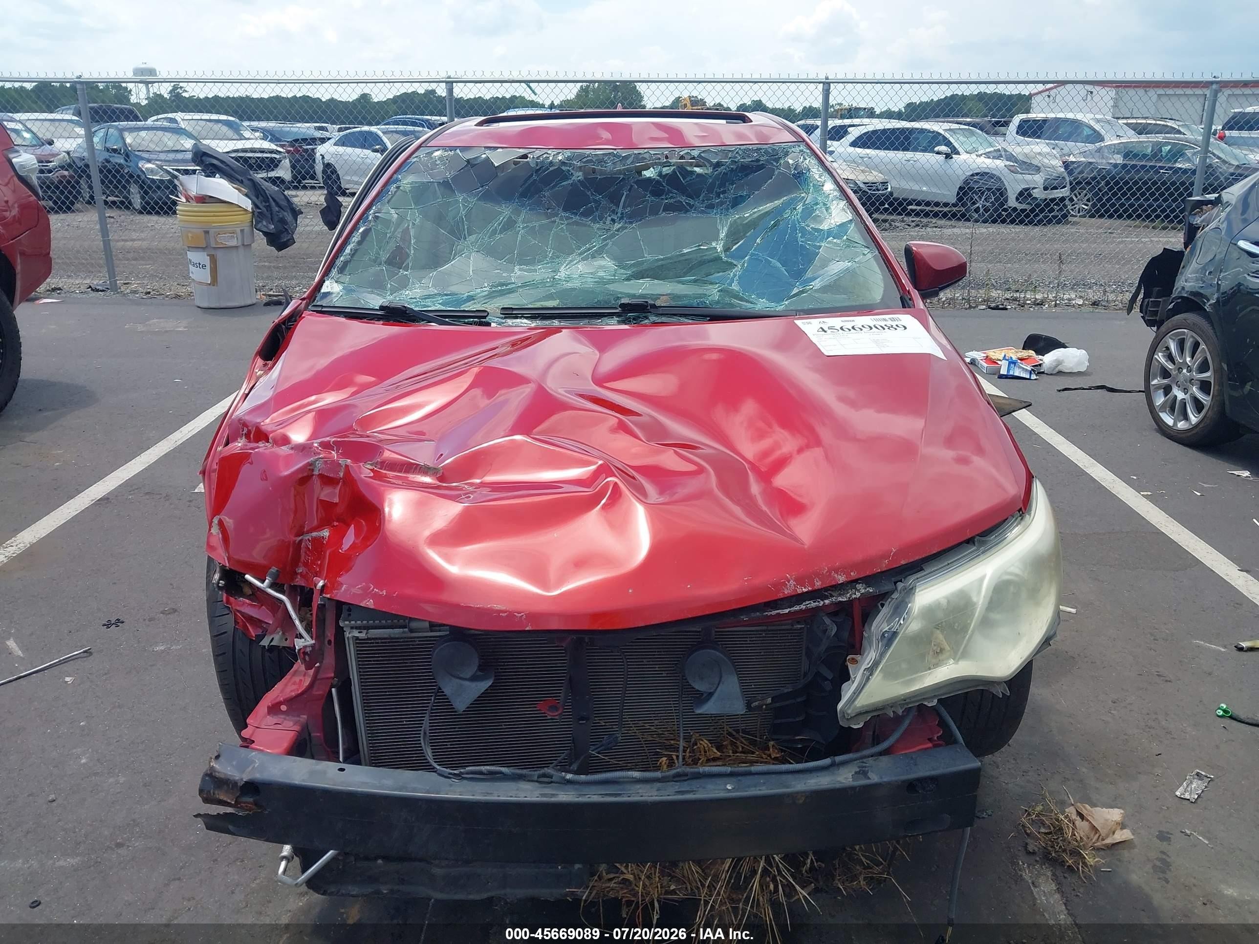 2013 Toyota Camry Xle V6 Red vin: 4T1BK1FK1DU534782