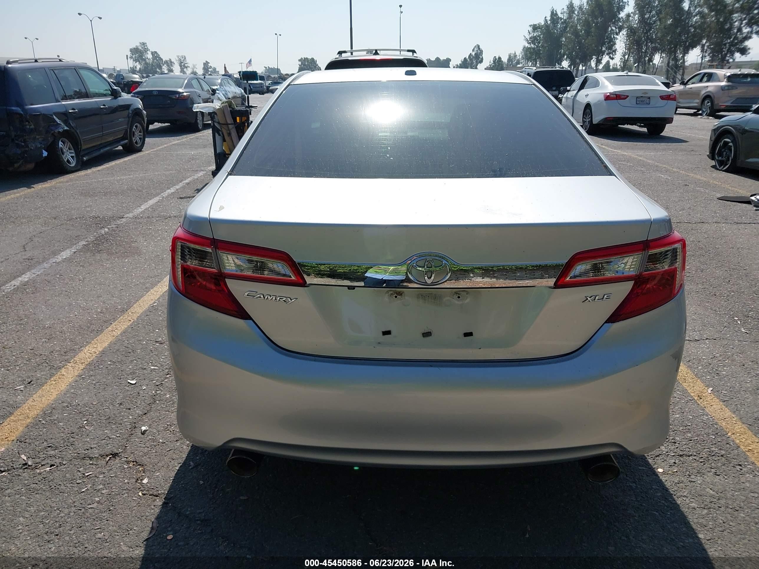 2013 Toyota Camry Xle V6 Silver vin: 4T1BK1FK1DU536242