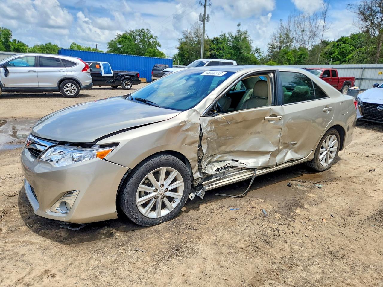 2014 Toyota Camry Xle V6 Gold vin: 4T1BK1FK1EU026250