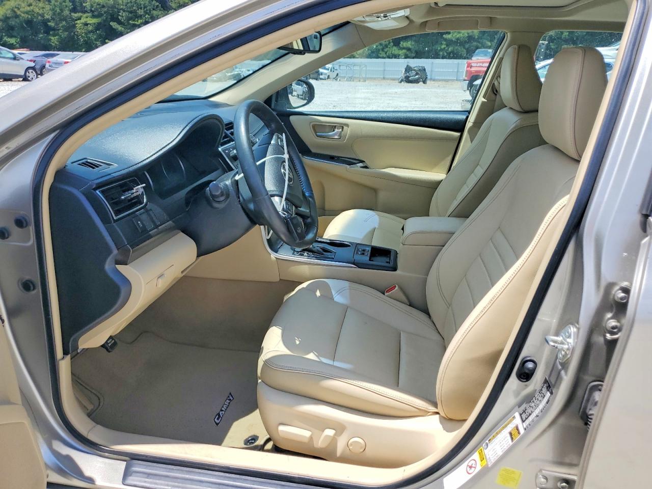 2015 Toyota Camry Xle V6 Beige vin: 4T1BK1FK1FU029070