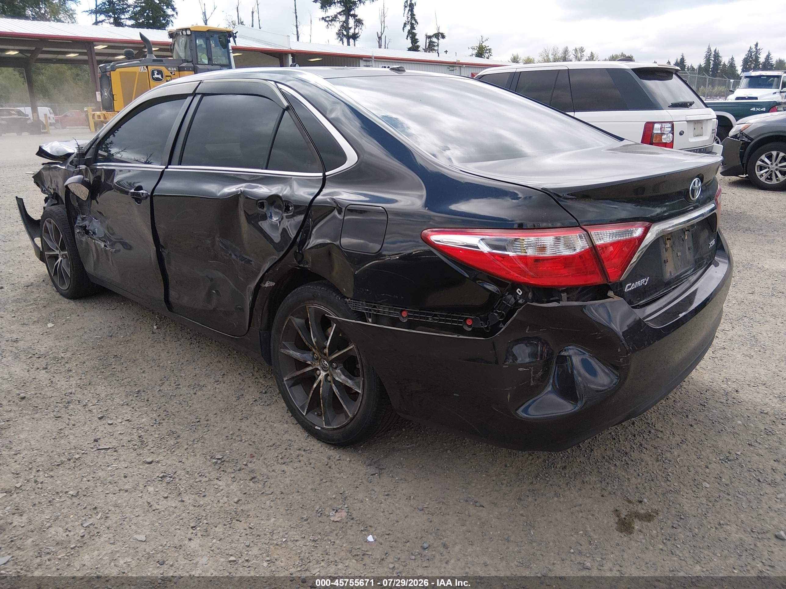 2015 Toyota Camry Xse V6 Black vin: 4T1BK1FK1FU558163
