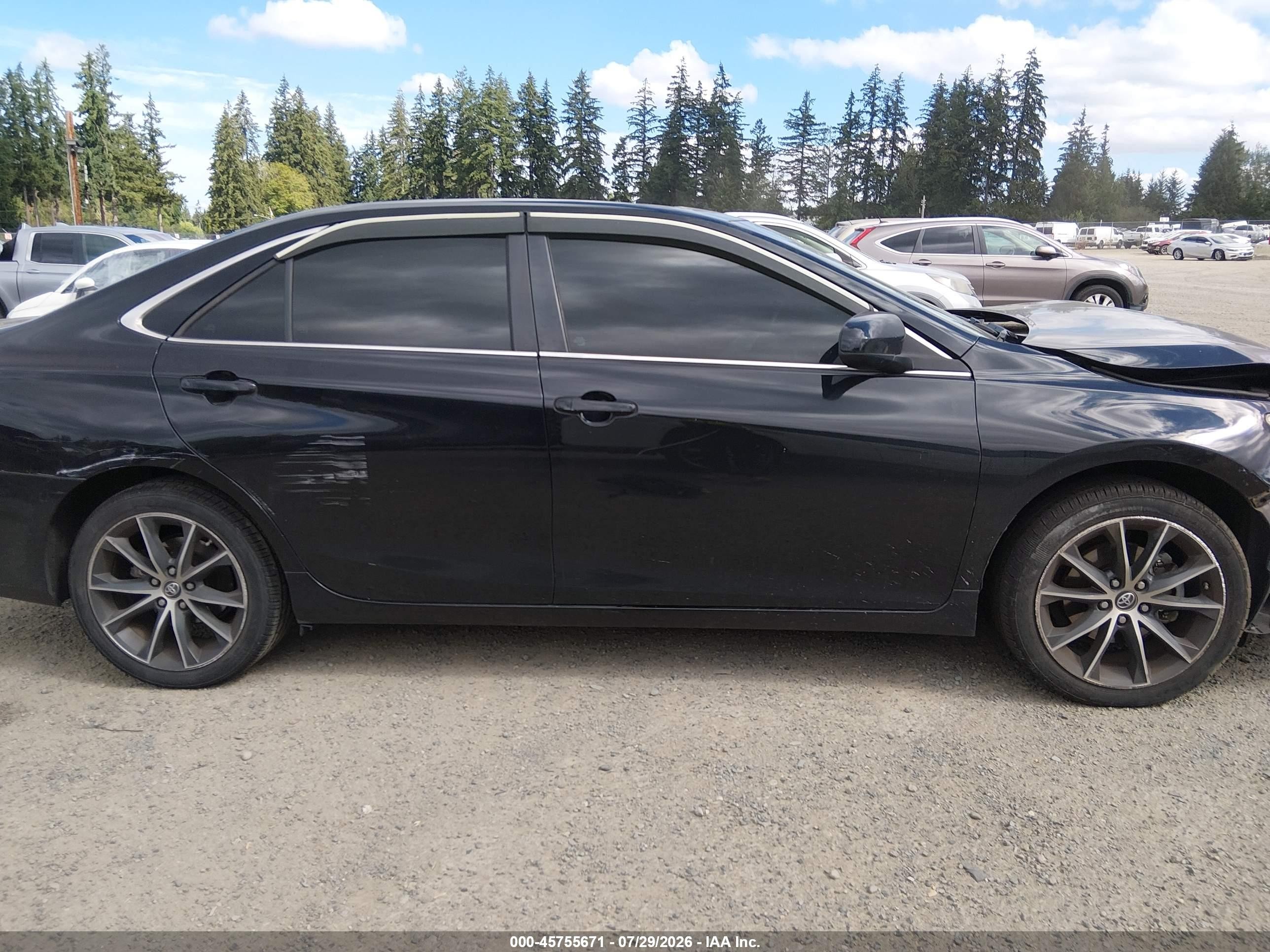 2015 Toyota Camry Xse V6 Black vin: 4T1BK1FK1FU558163