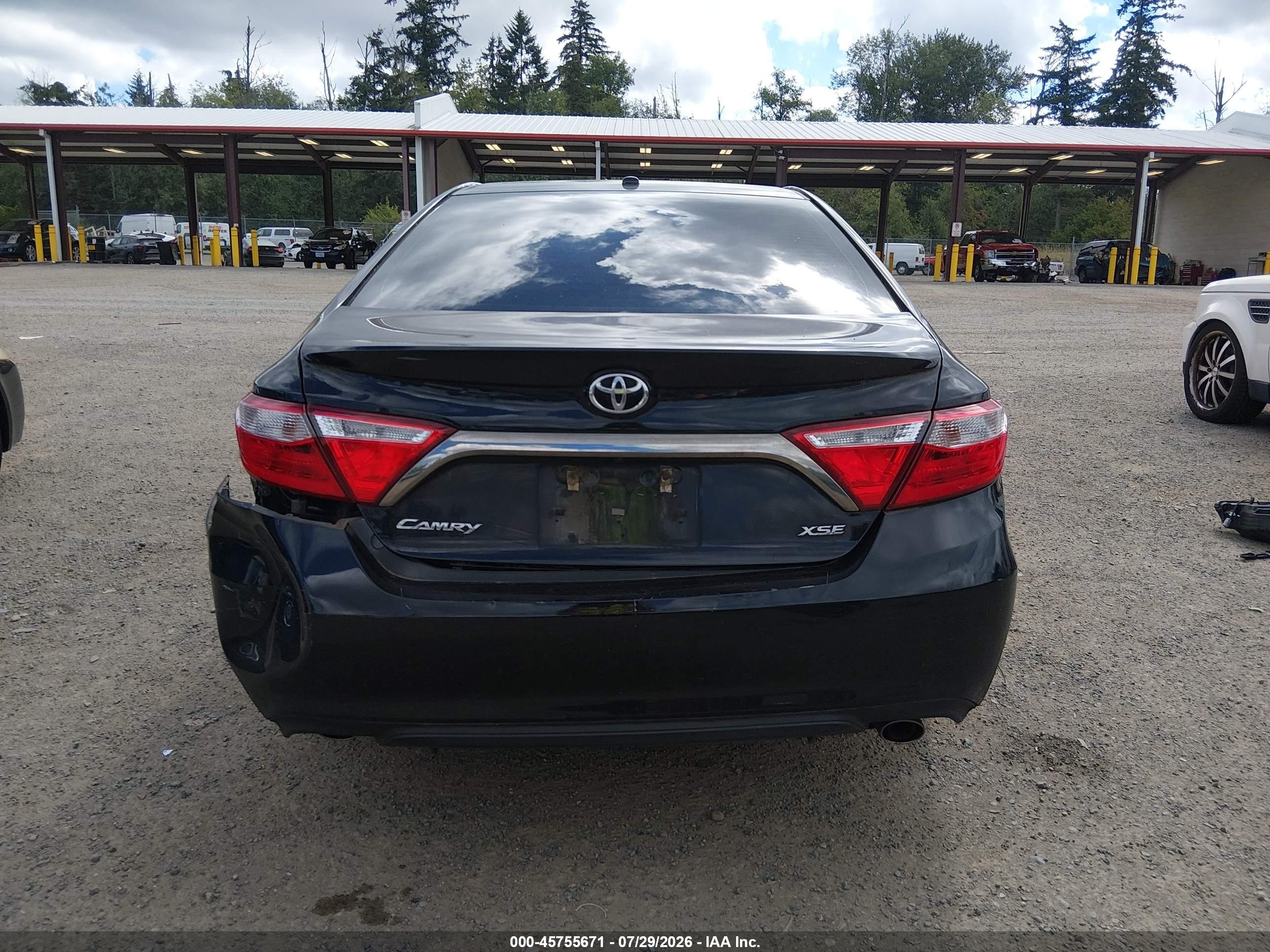 2015 Toyota Camry Xse V6 Black vin: 4T1BK1FK1FU558163