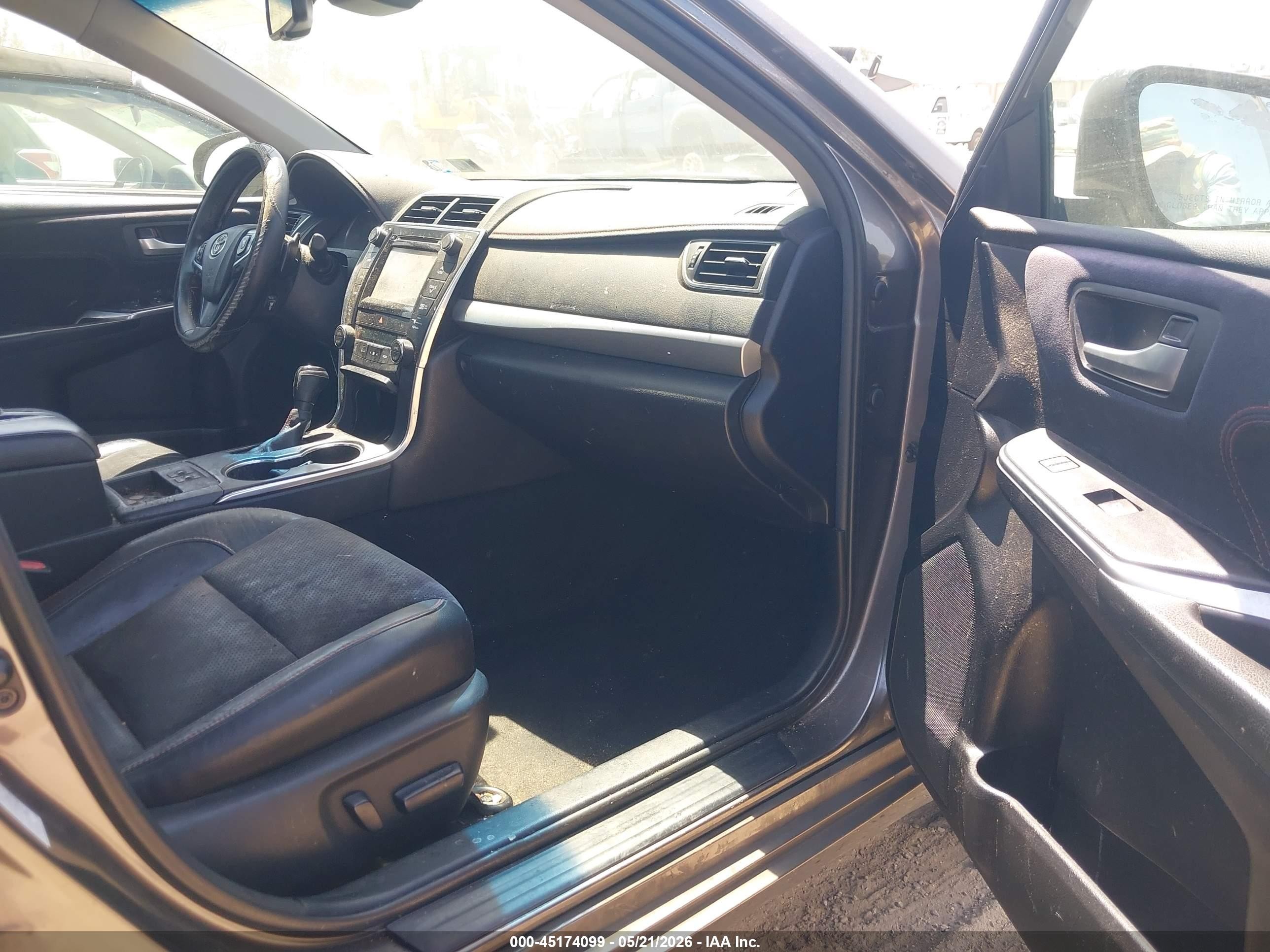2015 Toyota Camry Xse V6 Gray vin: 4T1BK1FK1FU560592