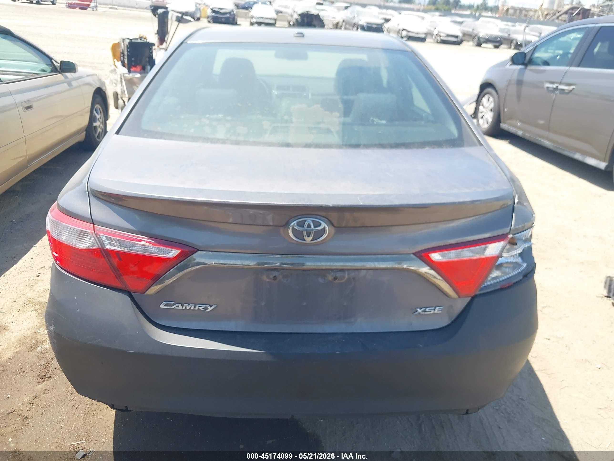 2015 Toyota Camry Xse V6 Gray vin: 4T1BK1FK1FU560592