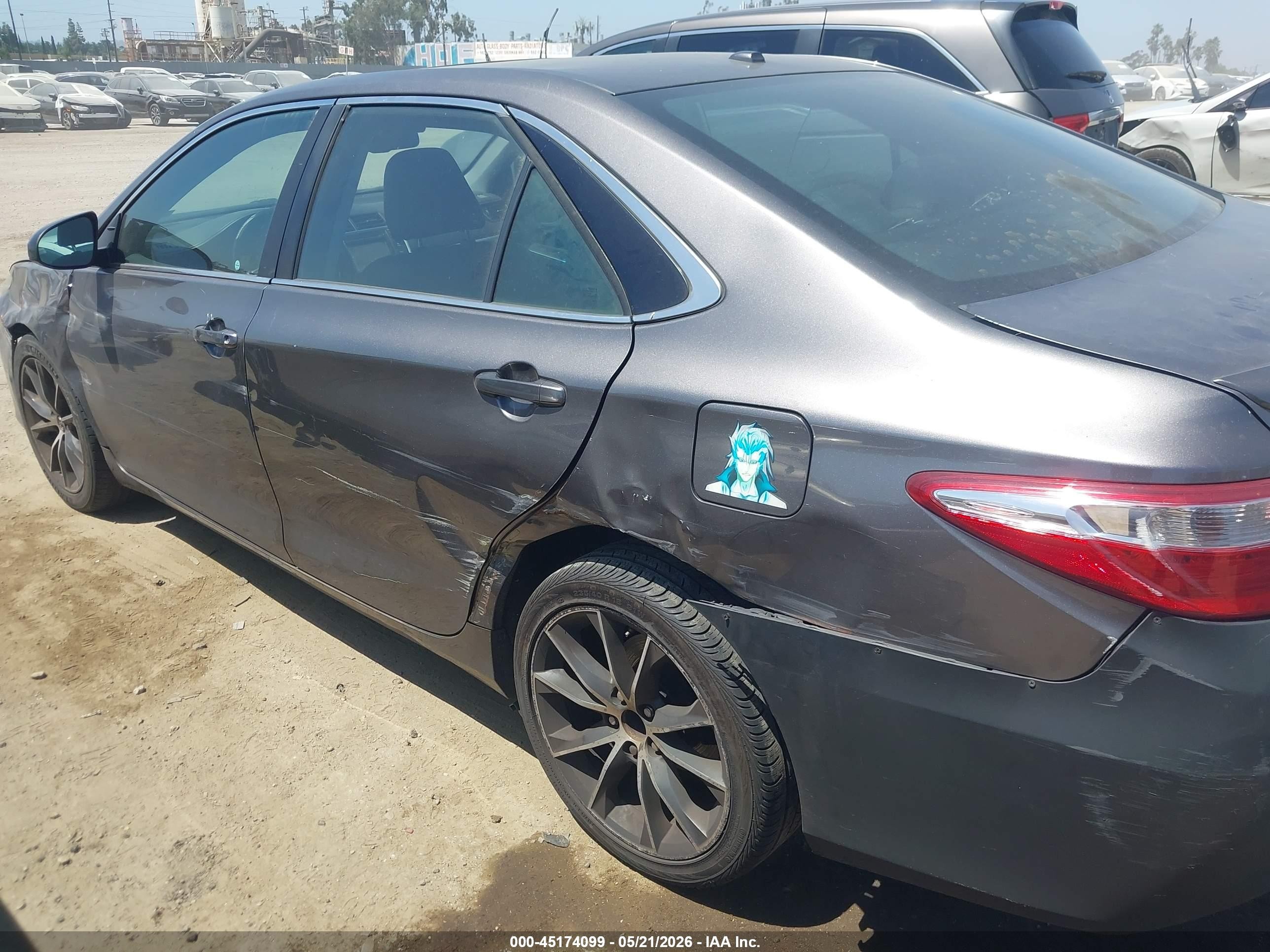 2015 Toyota Camry Xse V6 Gray vin: 4T1BK1FK1FU560592