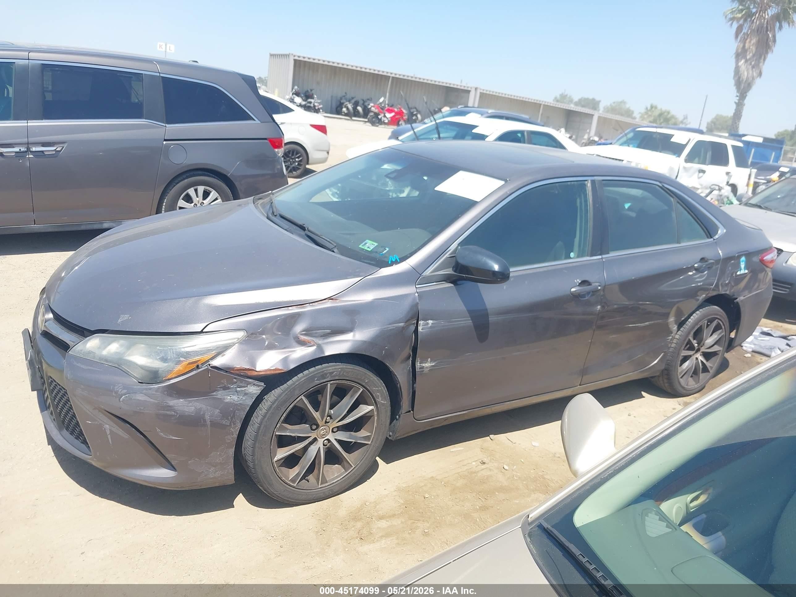 2015 Toyota Camry Xse V6 Gray vin: 4T1BK1FK1FU560592