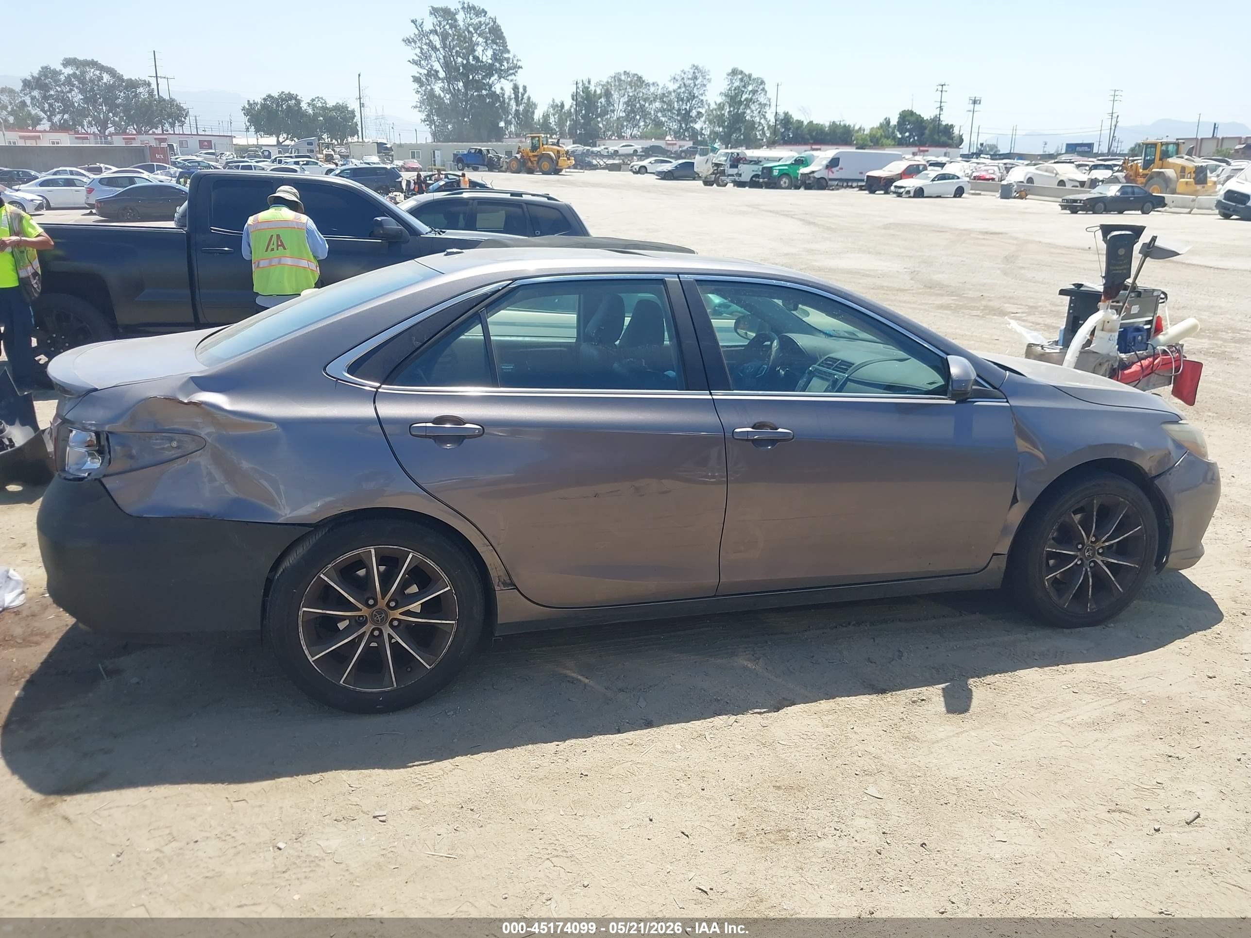 2015 Toyota Camry Xse V6 Gray vin: 4T1BK1FK1FU560592