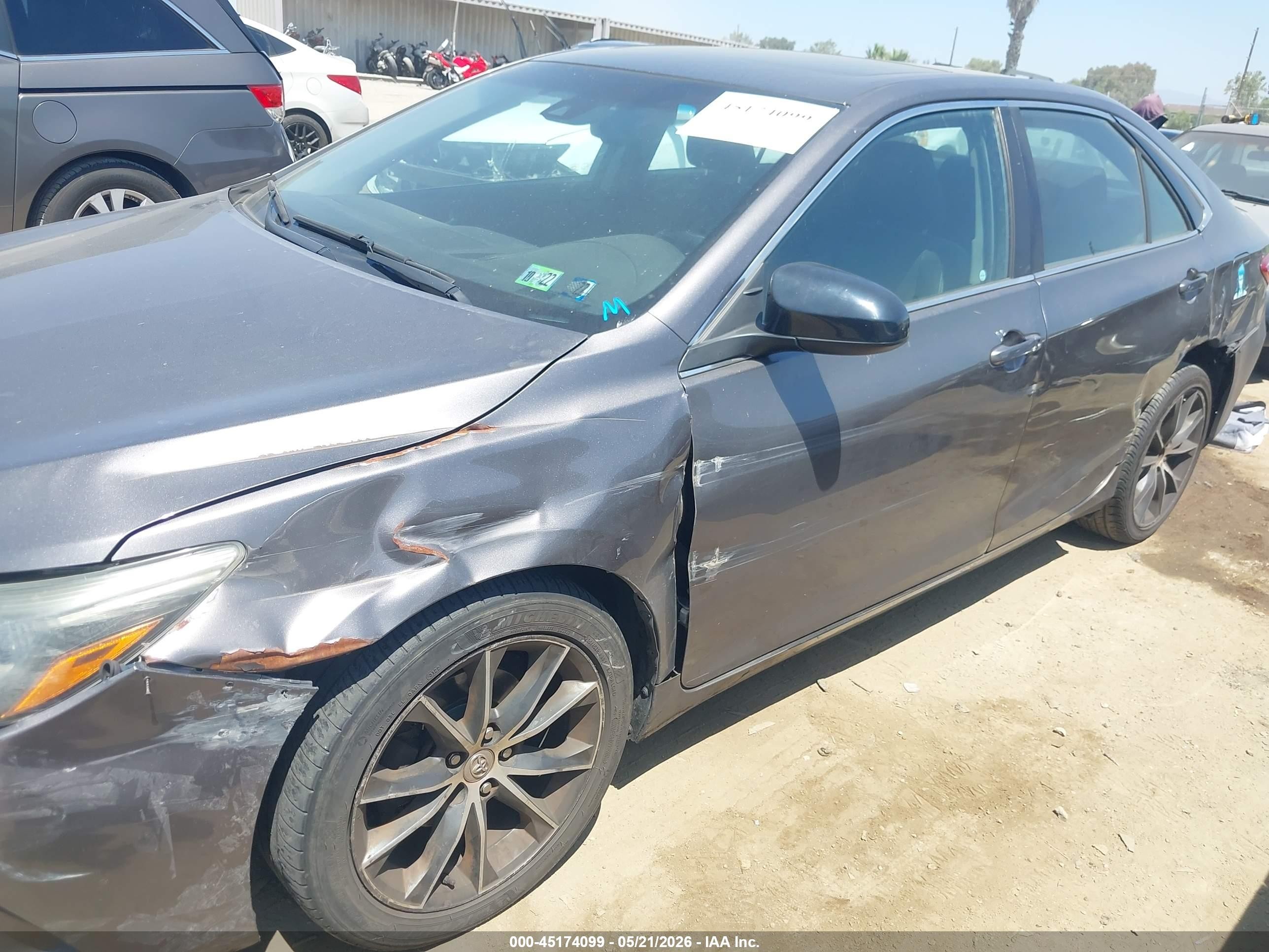 2015 Toyota Camry Xse V6 Gray vin: 4T1BK1FK1FU560592
