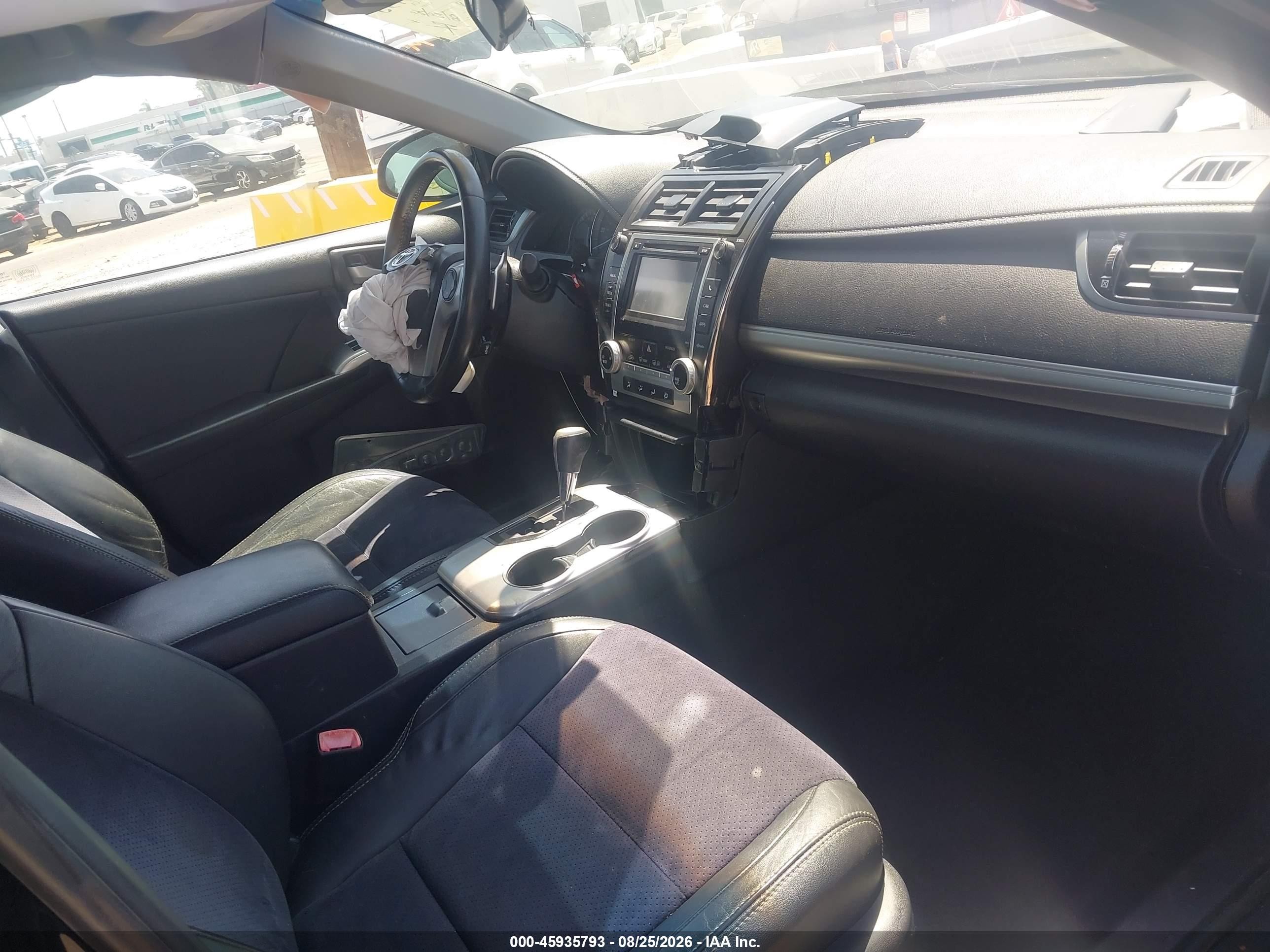 2012 Toyota Camry Se V6 Black vin: 4T1BK1FK2CU008174