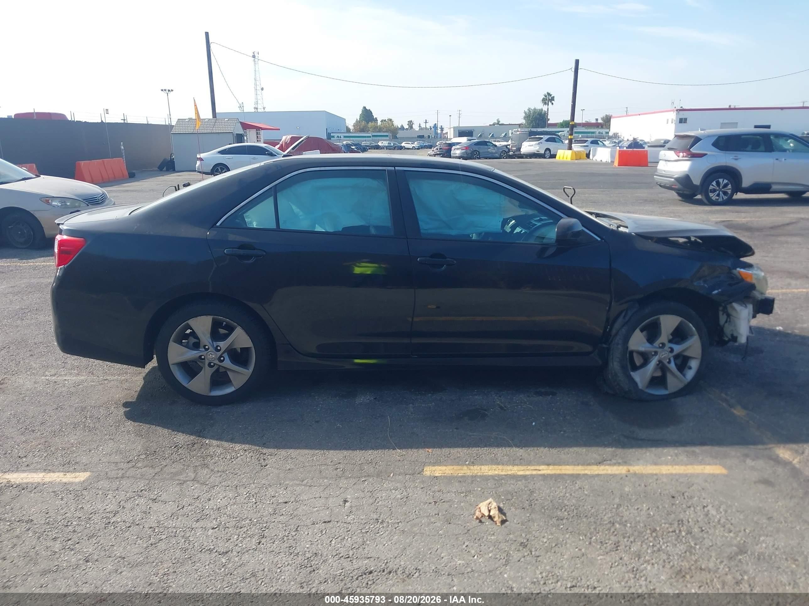 2012 Toyota Camry Se V6 Black vin: 4T1BK1FK2CU008174