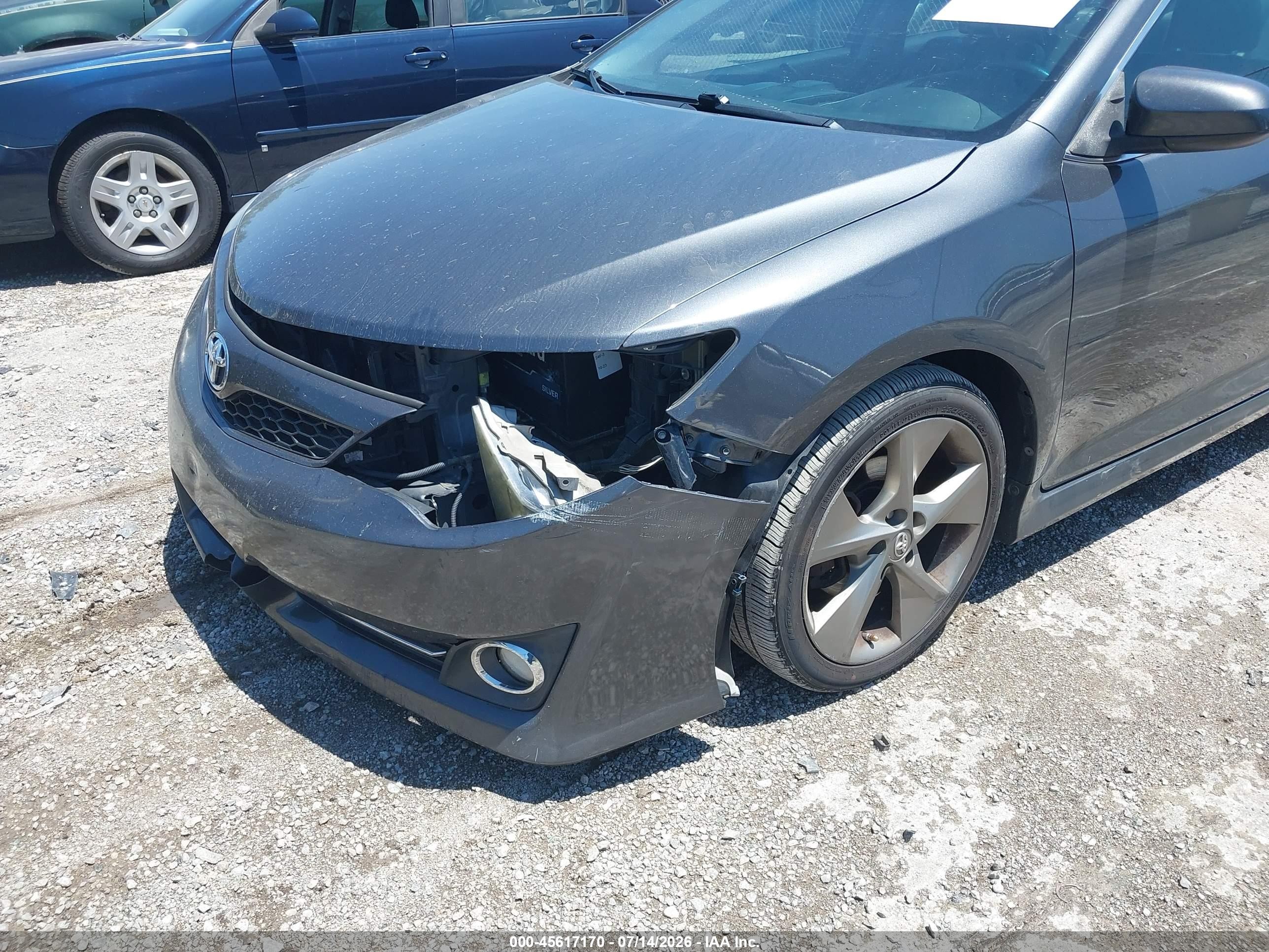 2012 Toyota Camry Se V6 Gray vin: 4T1BK1FK2CU501160