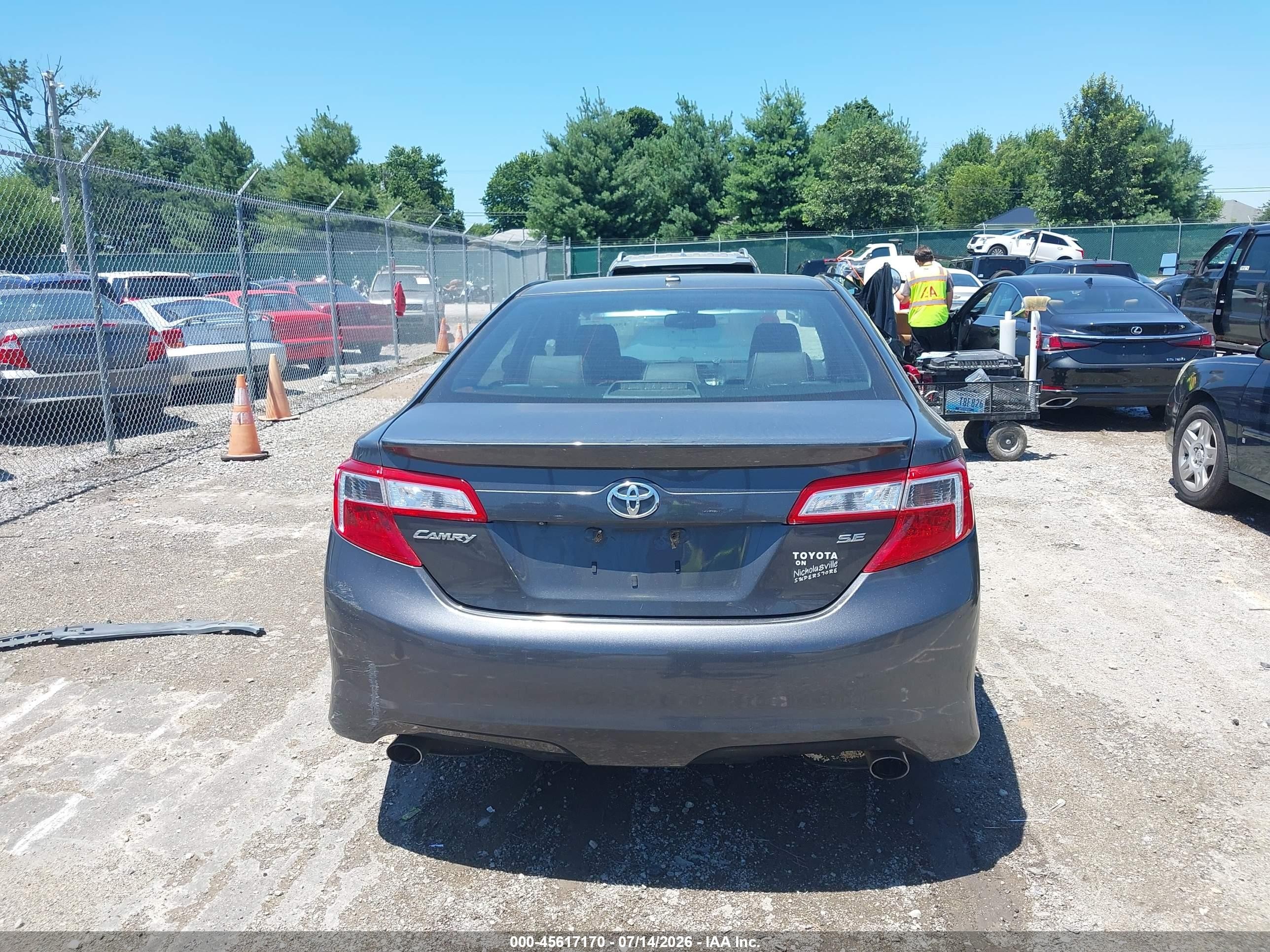 2012 Toyota Camry Se V6 Gray vin: 4T1BK1FK2CU501160